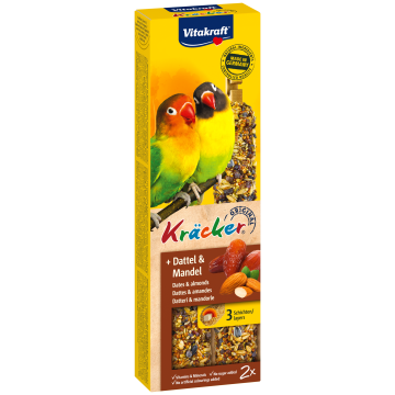 Vitakraft Kräcker® + Dattel & Mandel- 2 Kräcker für kleine Papageien