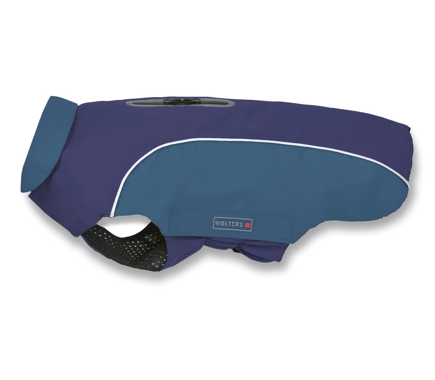 Wolters Regenjacke Easy Rain | perfekter Schutz bei Regenwetter für Hunde | Farbe Dunkelblau Gr. 28 (Rückenlänge 27-29 cm)