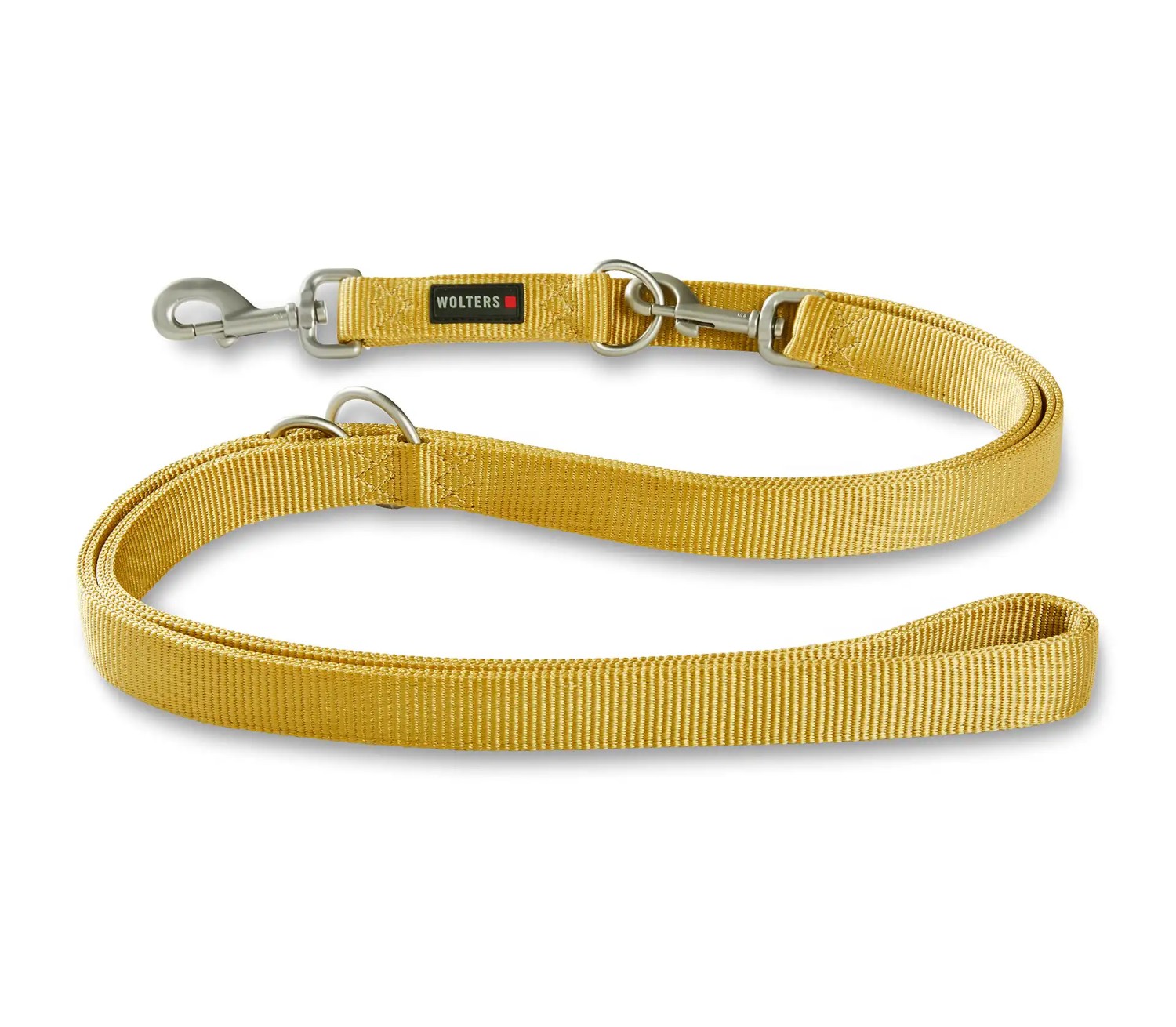WOLTERS Professional Führleine Currygelb | Dreifach verstellbare Hundeleine aus robustem Nylon | Extra-Lang Größe M (300 cm x 15 mm)