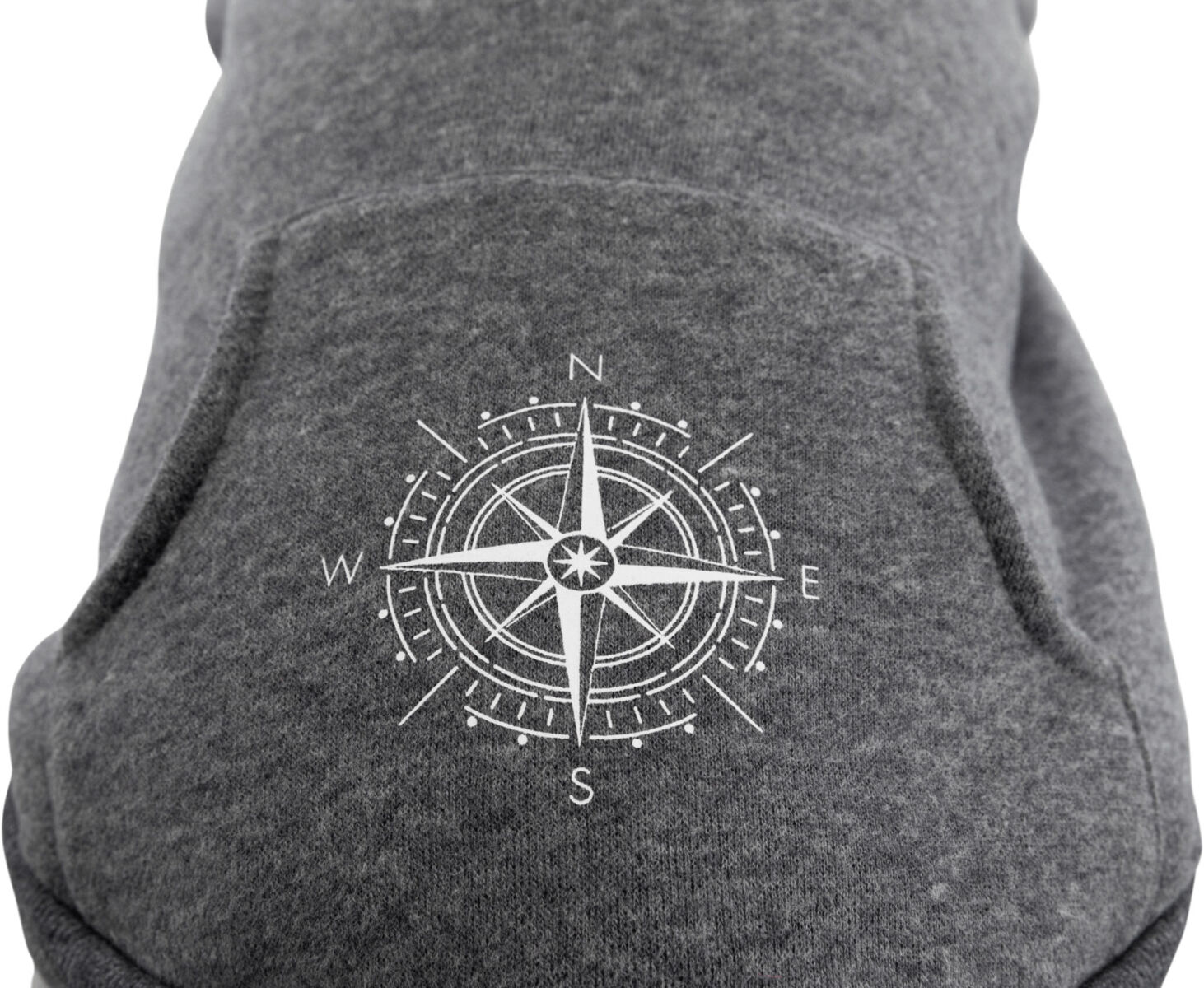 Trixie Hundepulli BE NORDIC Hoodie Flensburg | Hundepullover mit Kapuze | Farbe Grau - Gr. M 50 cm Rückenlänge
