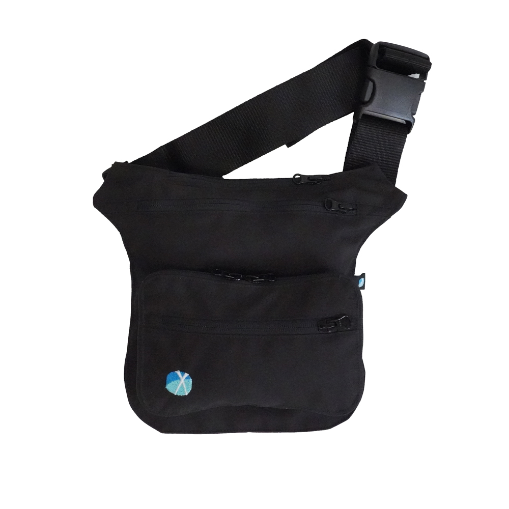 Annyx Sidebag Schwarz | Leckerchentasche für Hundetraining, Hundesport & Spaziergänge