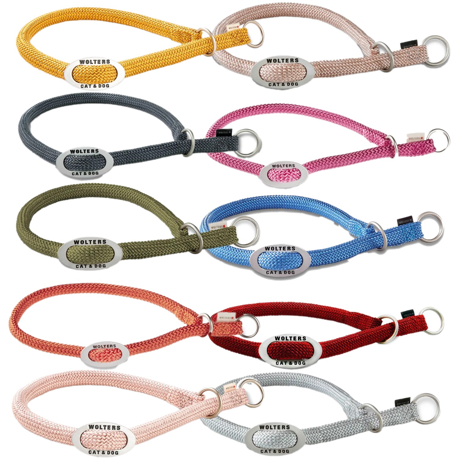 Wolters K2-Tauprogramm Schlupfhalsband Graphit | Hundehalsband mit Zugbegrenzung | Gr. 30 (30 cm x 0.9 mm)