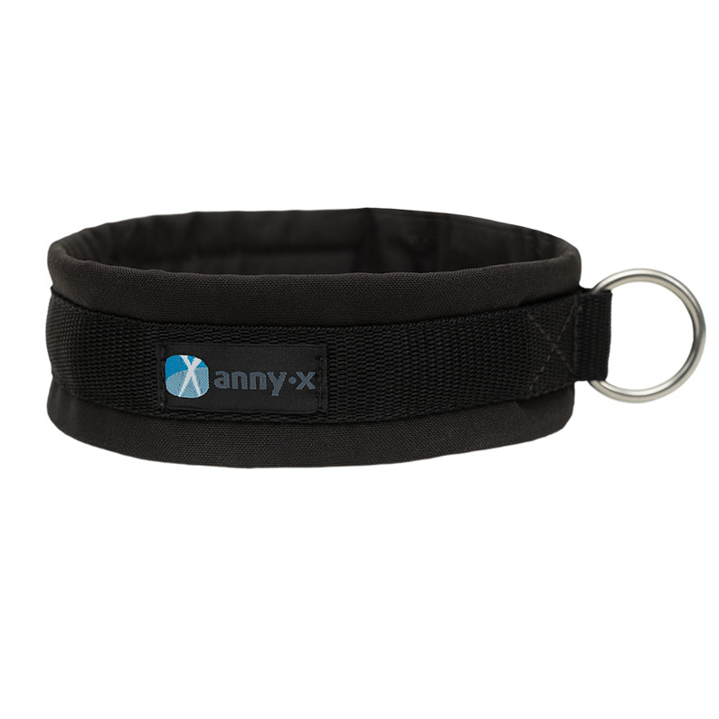 Anny·X Steckhalsband Fun Schwarz-Schwarz | Gepolstertes Hundehalsband | Größe 2 (27-33 cm)