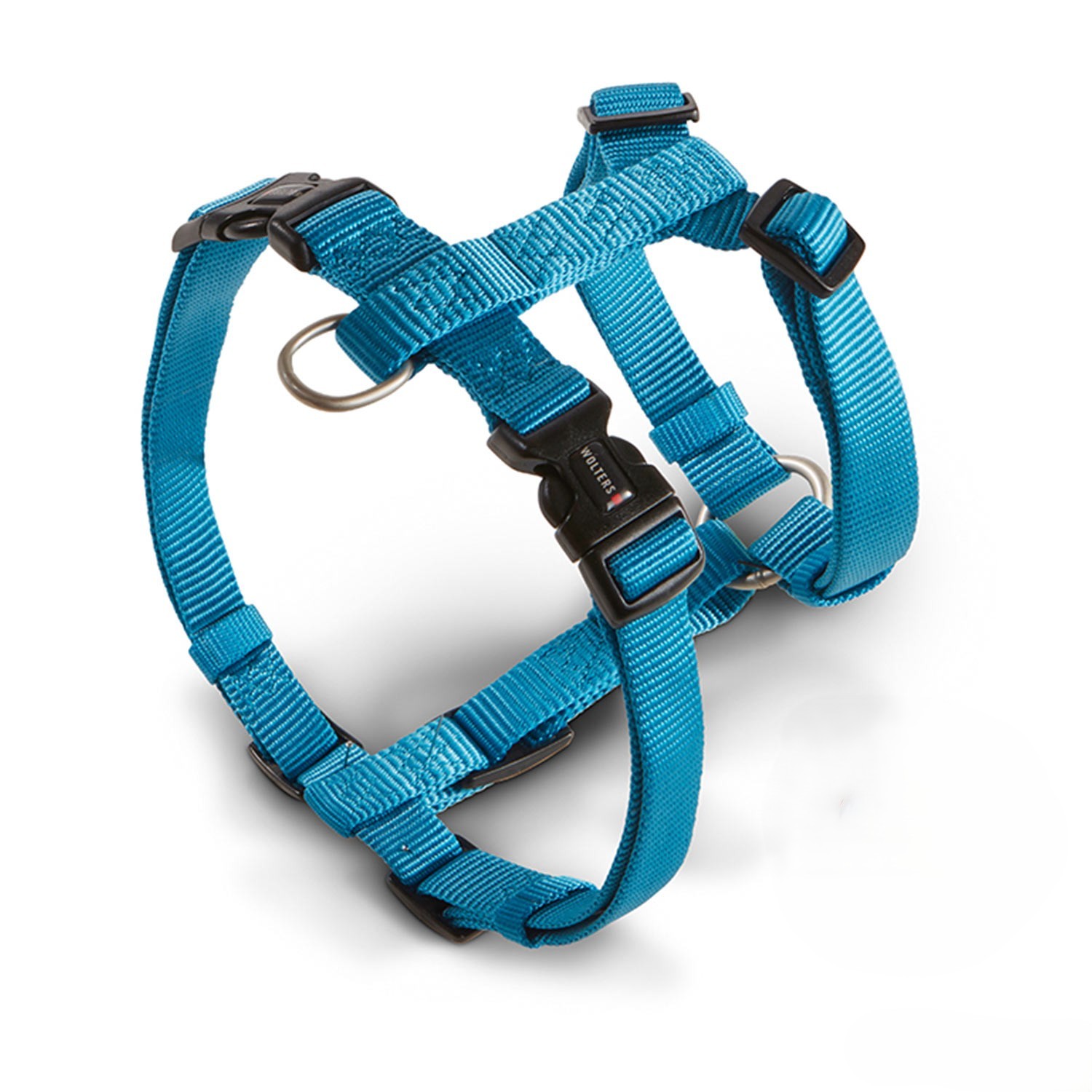 WOLTERS Professional Hundegeschirr | verstellbares Nylon-Geschirr für Hunde | Aqua - Gr. XS  (Brustumfang 25-35 cm, Breite 10 mm)