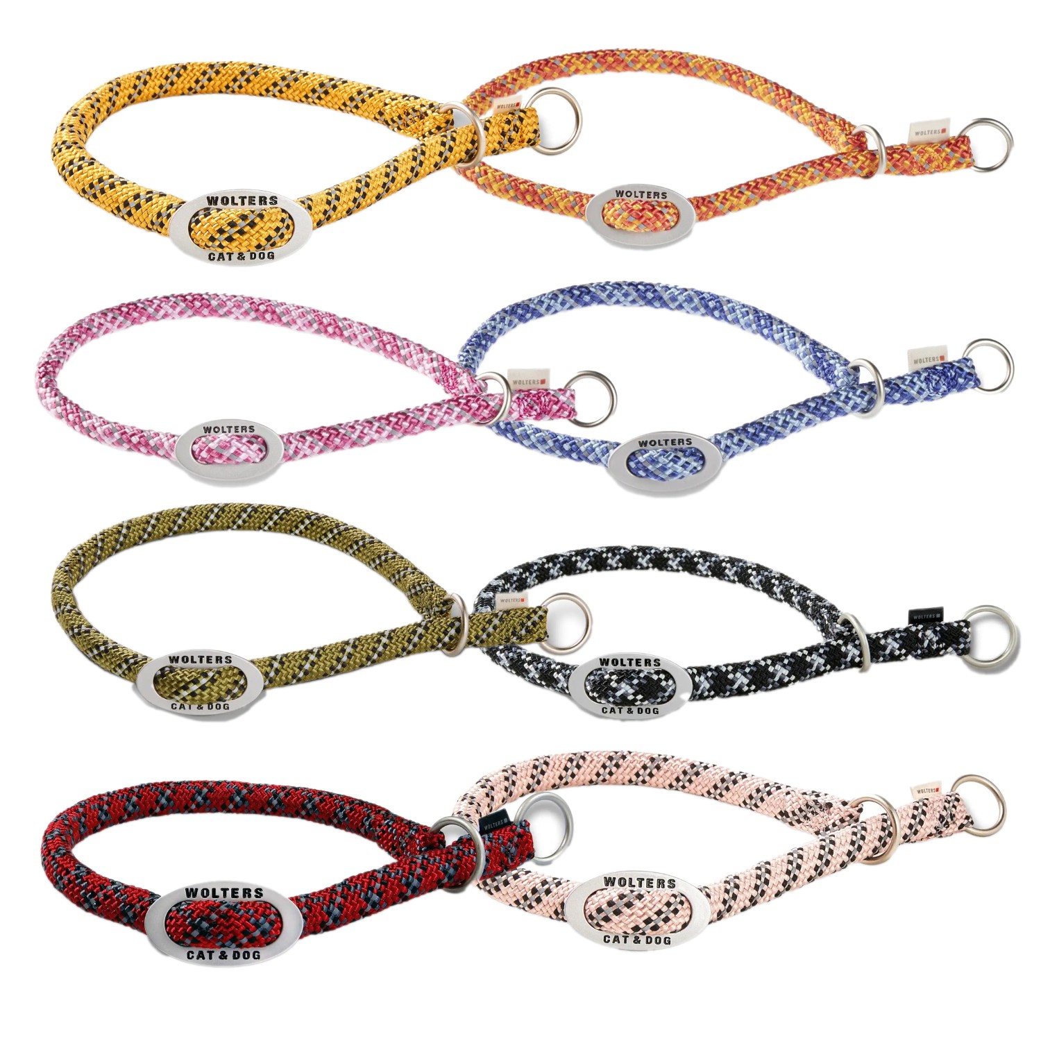 Wolters Everest-Tauprogramm Schlupfhalsband Rotorange-Orange | Hundehalsband mit Reflektor Streifen | Gr. 30