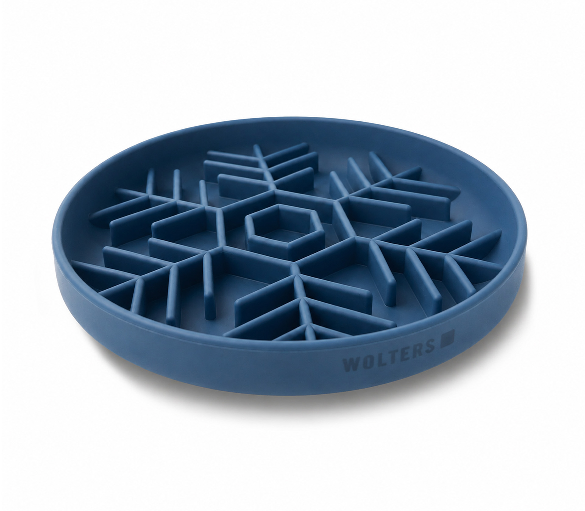 Wolters Playful Schlecknapf Frosty | Robuster Silikonnapf für Futter & Snacks | Farbe Navy - Abmessungen 20 x 17 x 3 cm