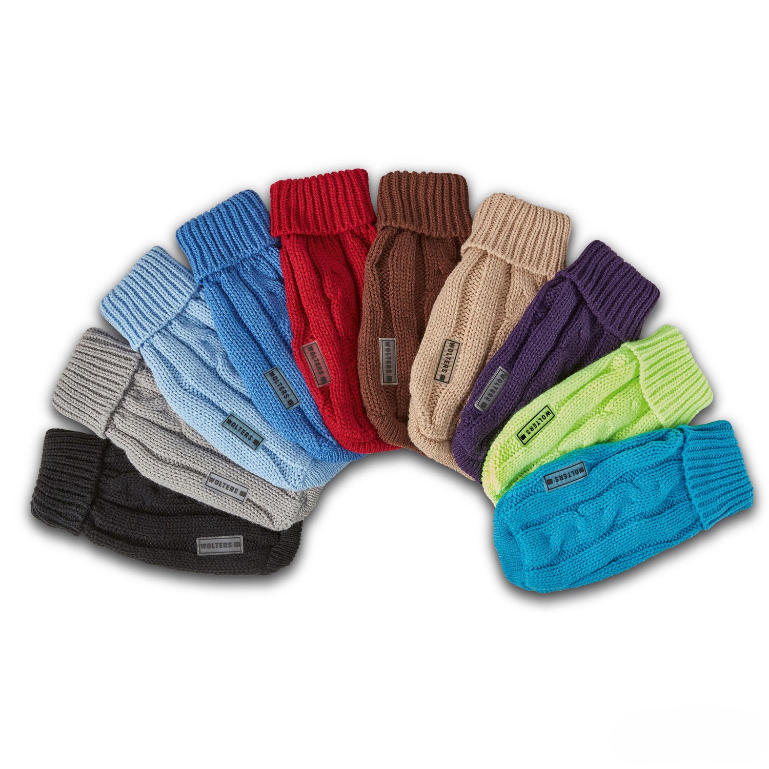 Wolters Strickpullover Zopf | Hundepullover mit schönem Zopf-Strickmuster | Verschiedene Farben und Größen