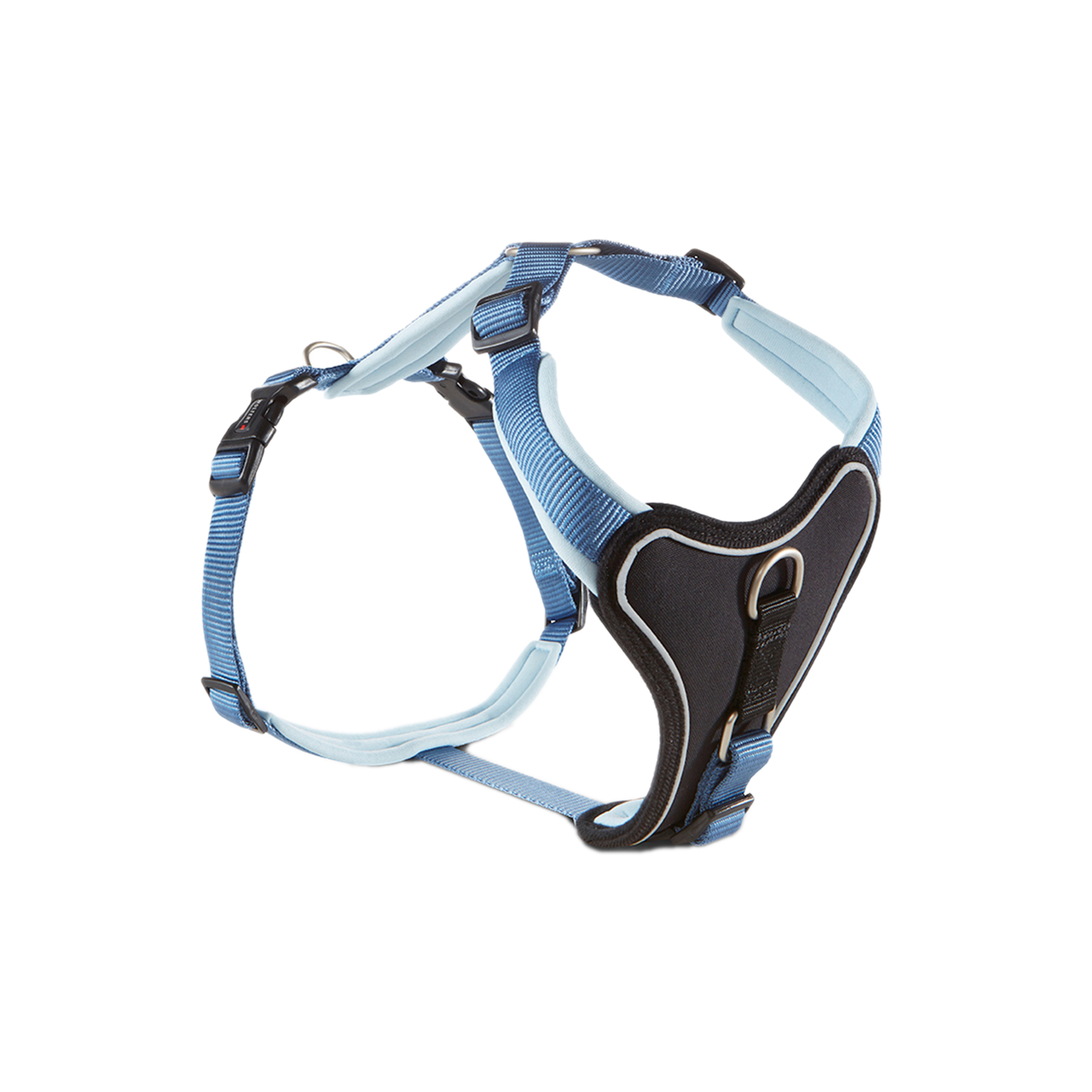 WOLTERS Professional Comfort Hundegeschirr | Brustgeschirr mit Neopren-Polsterung | Riverside Blue - Gr.-1 (27-32 cm) - Breite 15 mm