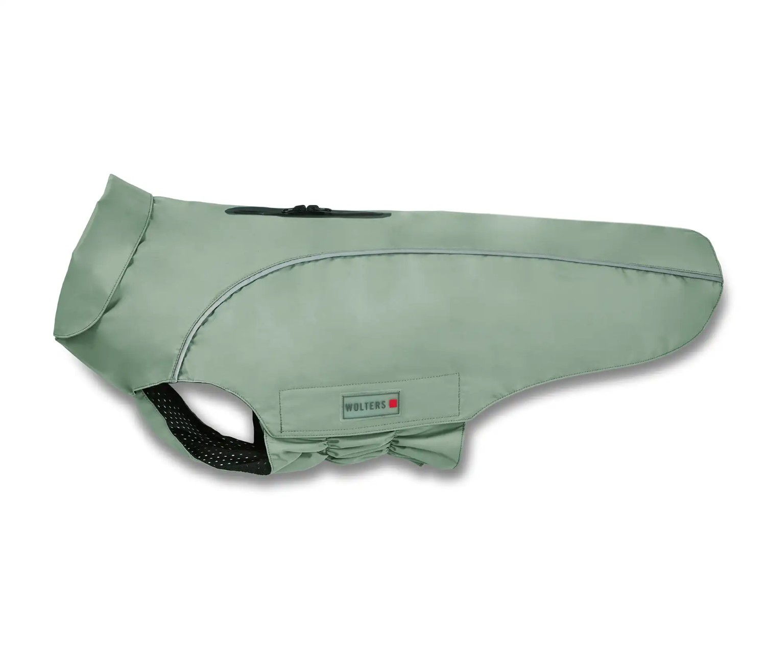 Wolters Regenjacke Easy Rain | perfekter Schutz bei Regenwetter für Hunde | Farbe Salbeigrün Gr. 28 (Rückenlänge 27-29 cm)