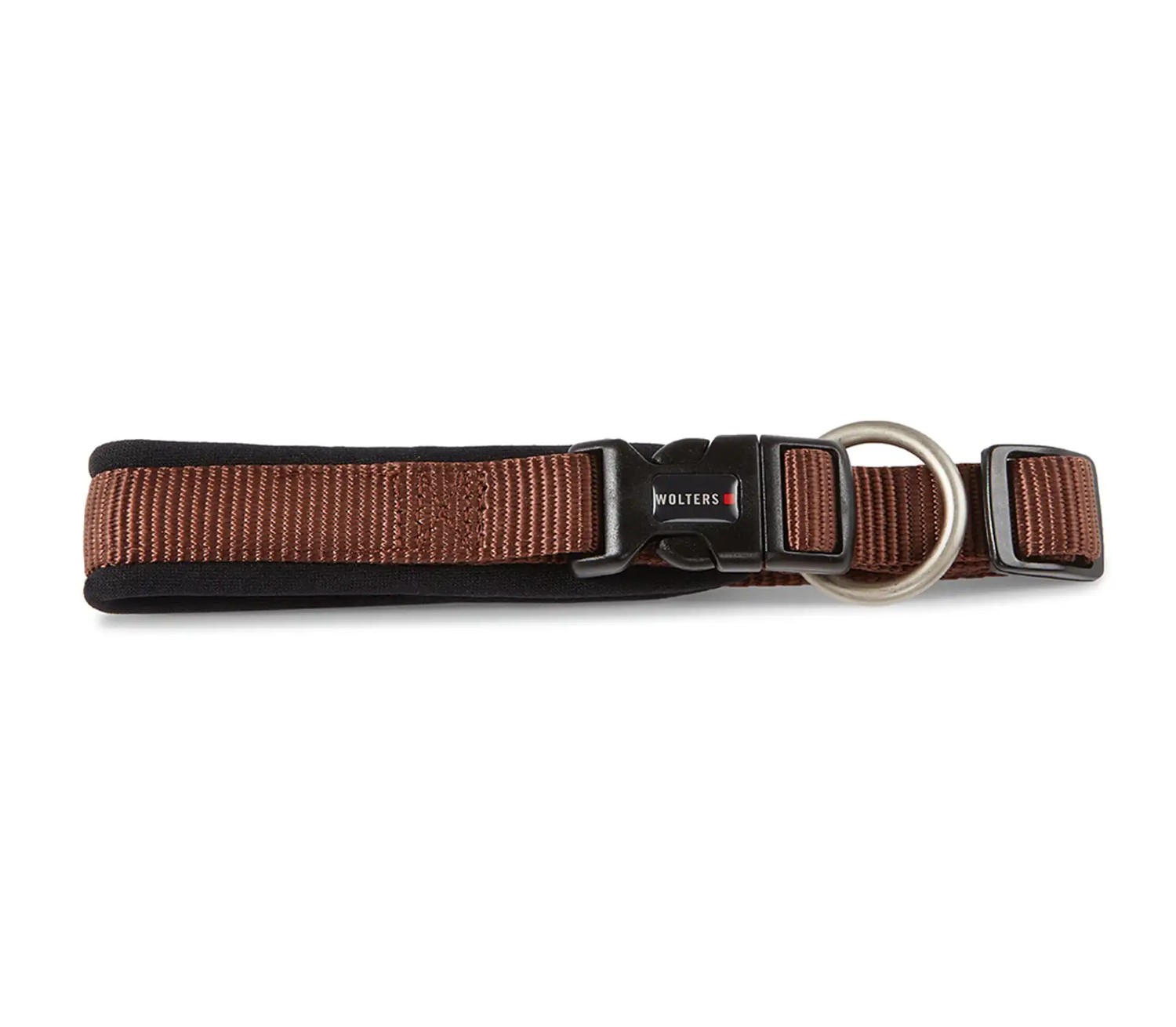 WOLTERS Professional Comfort Hundehalsband Tabac-Schwarz | Neopren-Polsterung & Schnellverschluss | Gr. -1 (20-24 cm x 15 mm)