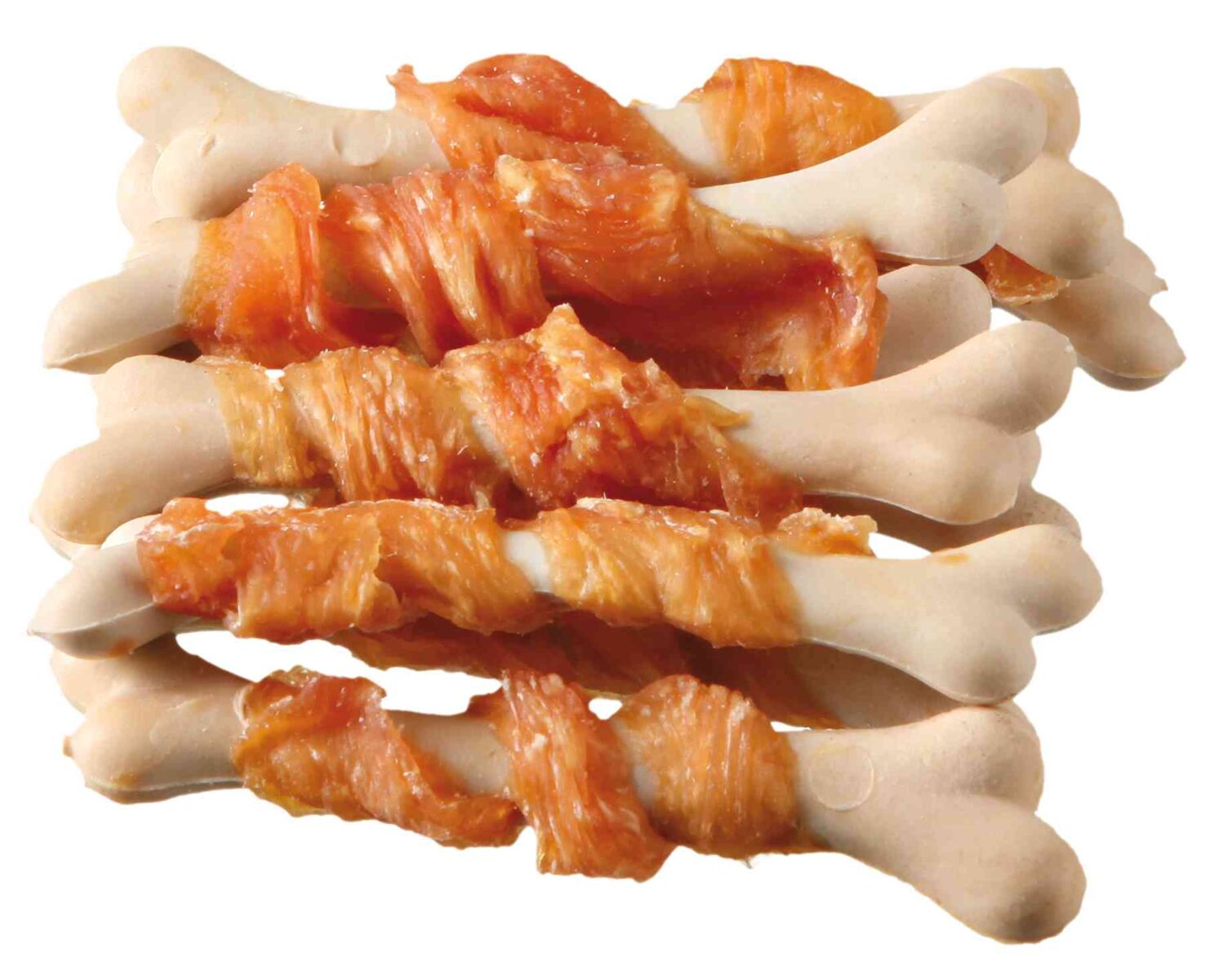 Trixie Hundesnack Chickies mit Hühnerbrust | Snackknochen ummantelt mit Hühnerbrust | 7,5 cm - 9 g