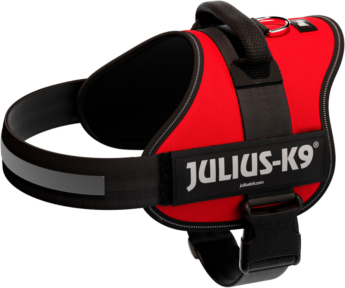 Julius-K9® Powergeschirr® | Hundegeschirr | Rot Gr. 1 / L (Brustumfang 66-85 cm)