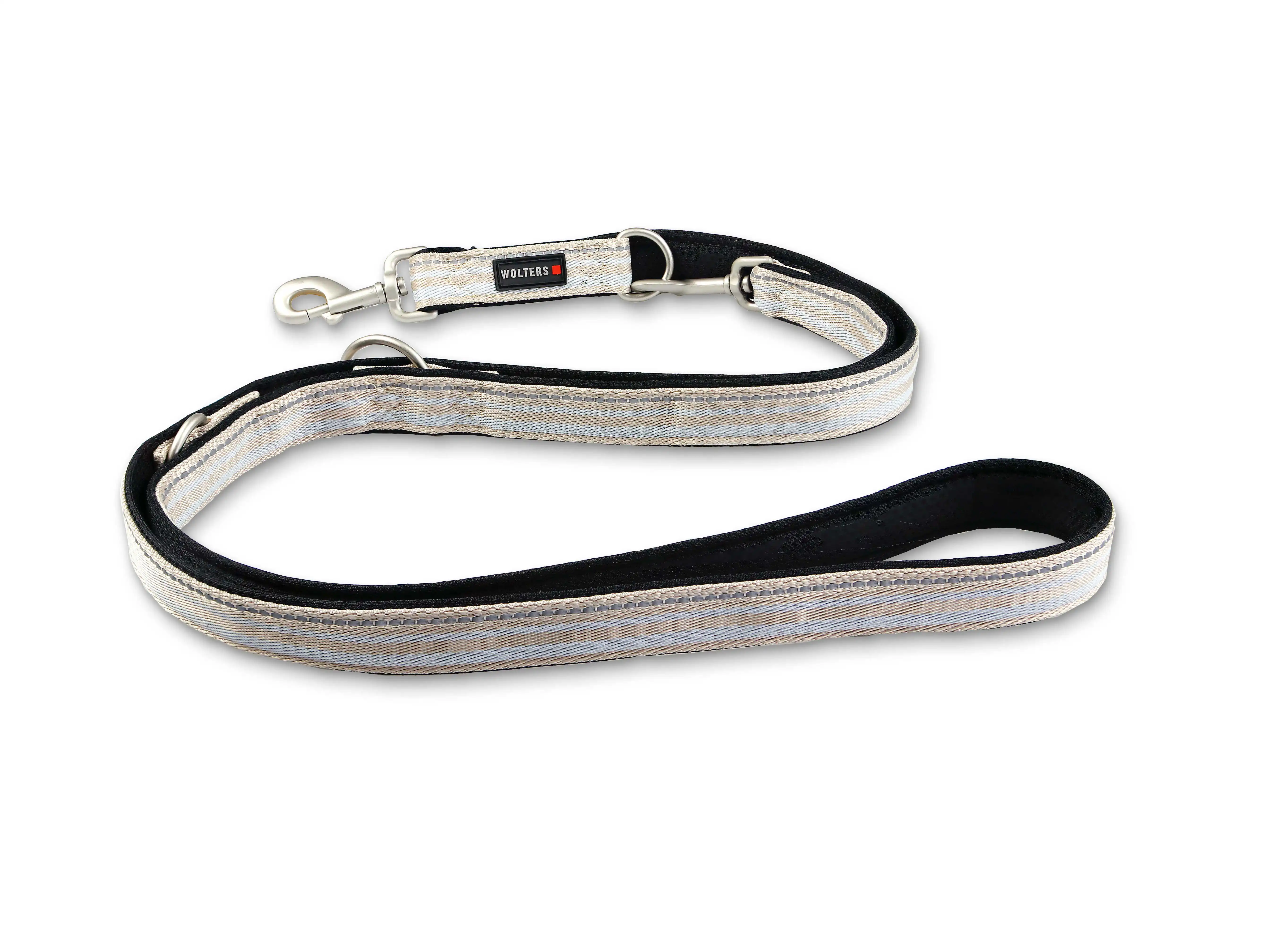 Wolters Active Pro Führleine | Farbe Champagner-Silber | Größe M/L - 200 cm x 20 mm