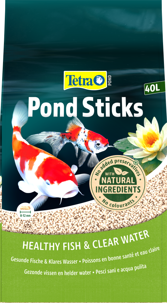 Tetra Pond Sticks | Alleinfuttermittel für Zierfische | Menge 40 l = 4,2 kg