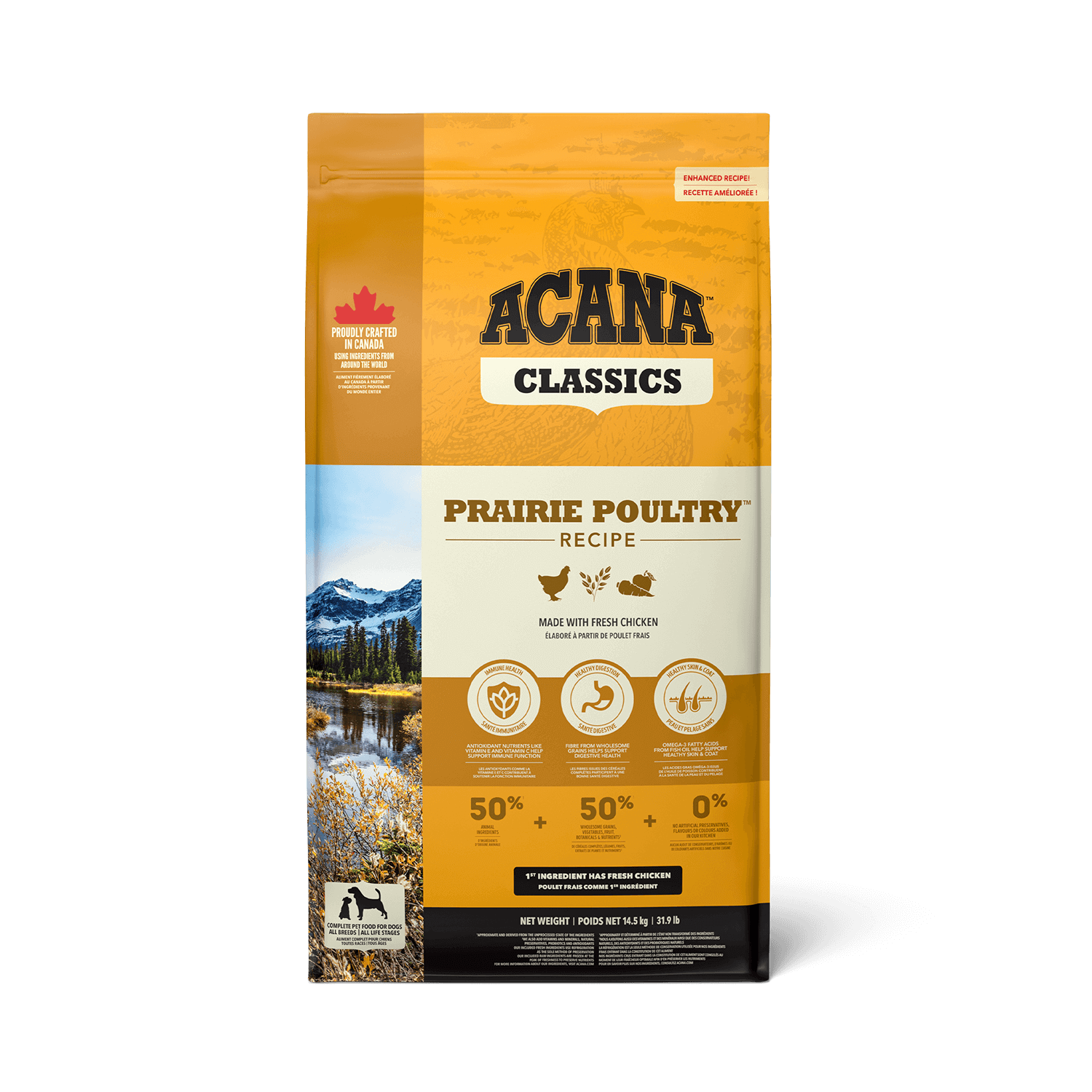 ACANA™ Dog Prairie Poultry | Alleinfuttermittel für ausgewachsene Hunde | 14,5 kg