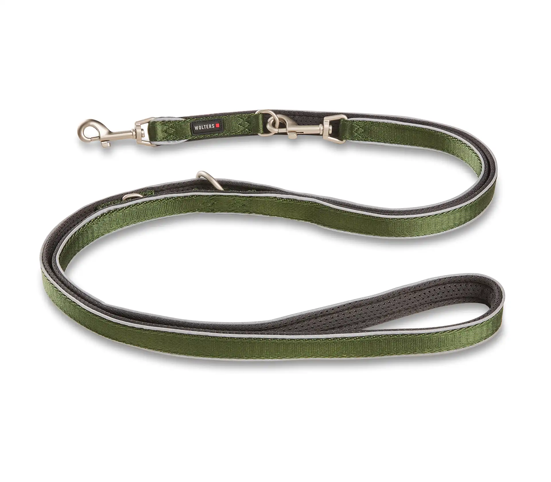 Wolters Active Pro Comfort Führleine | Farbe Grün -Anthrazit | Größe XL - 200 cm x 30 mm