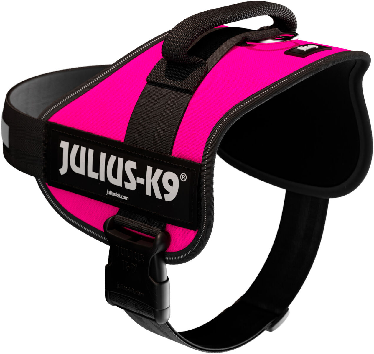 Julius-K9® Powergeschirr® | Hundegeschirr | Fuchsia Gr. 1 / L (Brustumfang 66-85 cm)