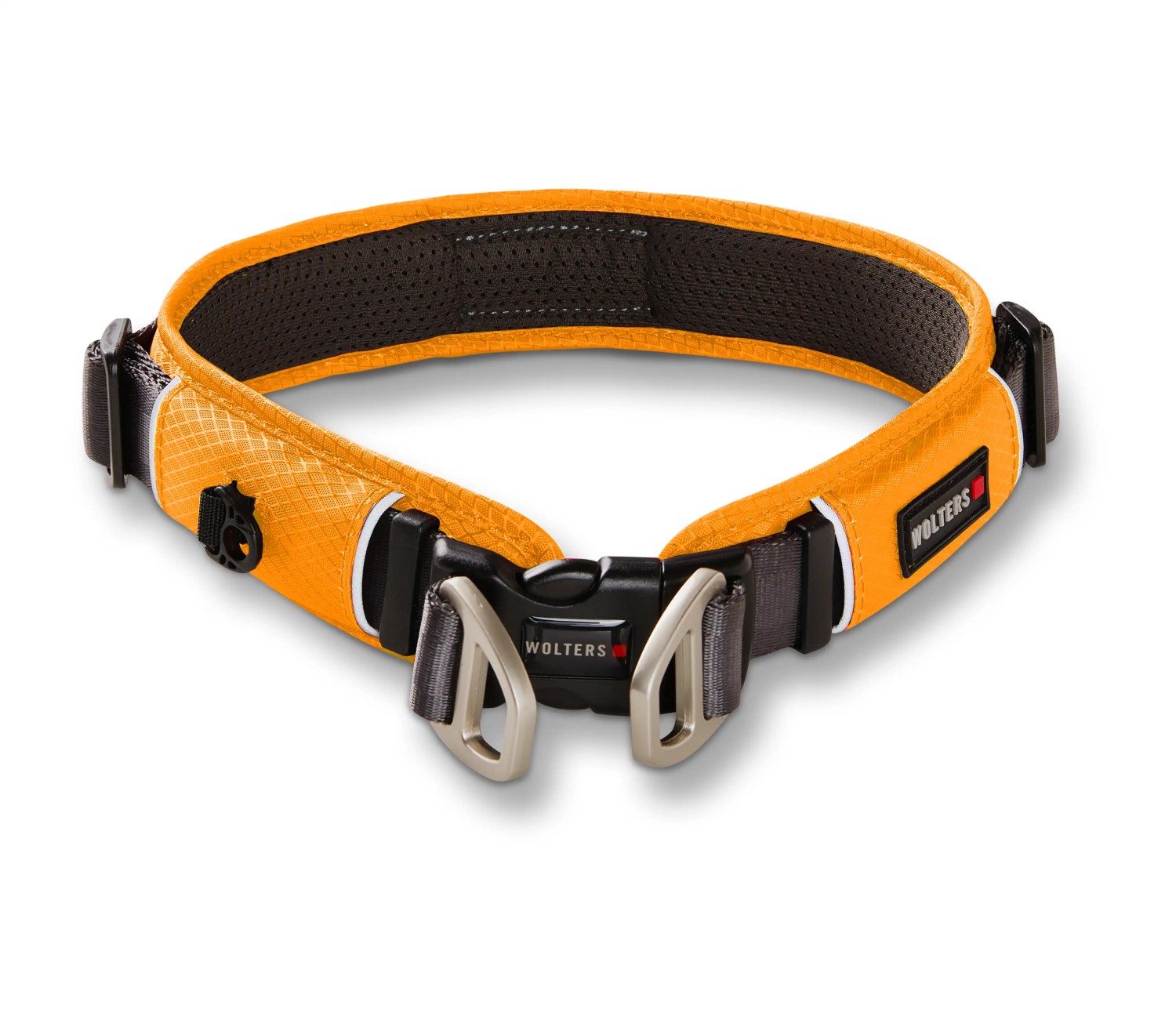 Wolters Active Pro Comfort Halsband | Orange-Anthrazit | Hundehalsband mit Zugbegrenzung | Gr. 1 (35-40 cm x 30 mm)