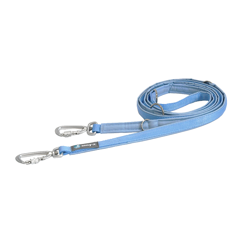 Anny·X Führleine Safety Fun Marshmallow | 4-fach verstellbare Hundeleine gepolstert | Länge 3 m - Candy Colors
