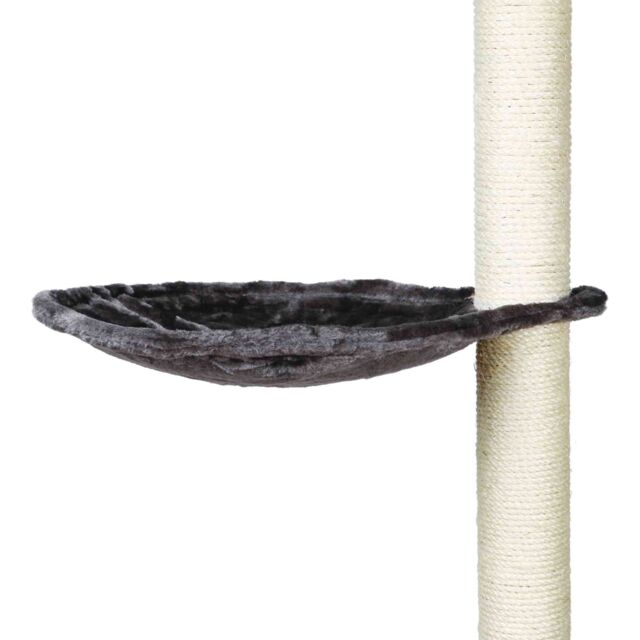 Trixie Liegemulde für Kratzbäume | Plüsch - Maße: Ø 40 cm | Farbe Platingrau