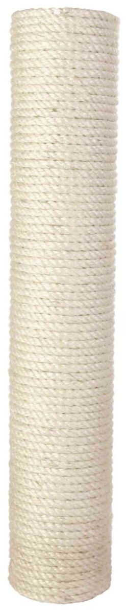 TRIXIE Ersatz-Stamm  | Stamm für Kratzbäume mit Sisal Kordel ummantelt | Ø 9 cm x 50 cm | Gewinde M8