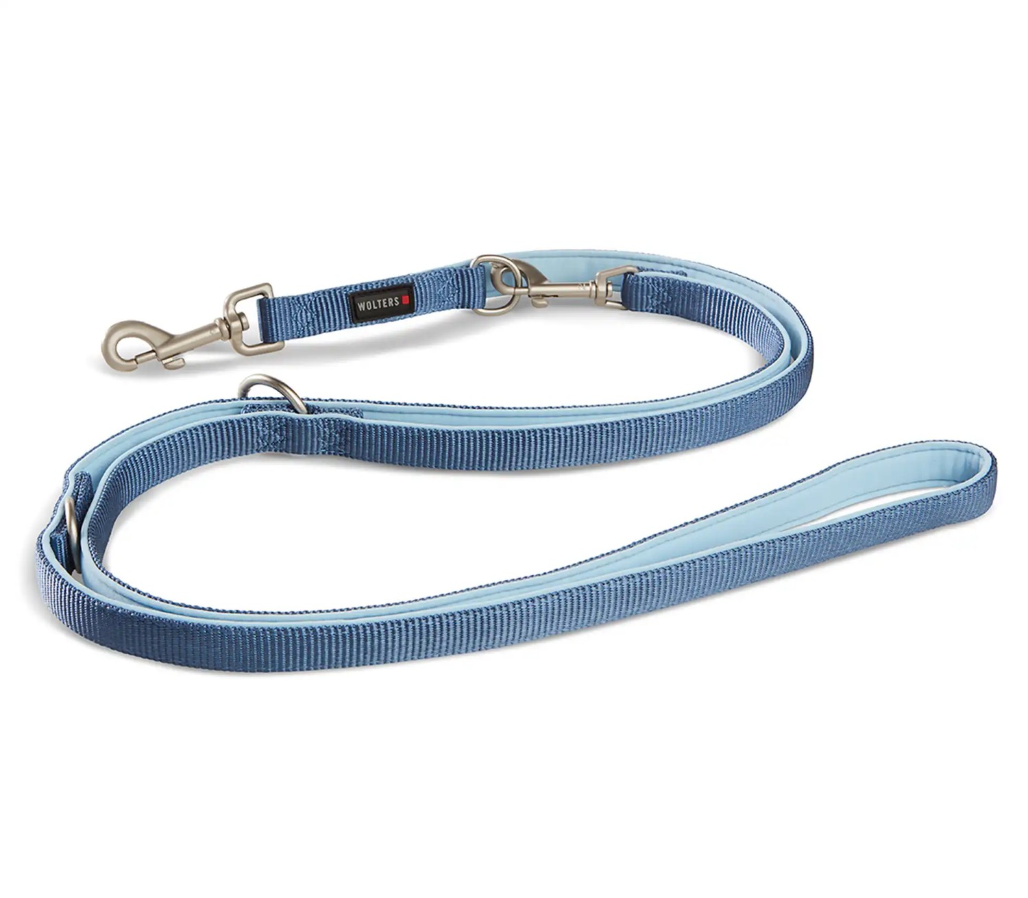 WOLTERS Professional Comfort Führleine Jeans | dreifach verstellbar, extra gepolstert | Größe S (200 cm x 1,0 cm)