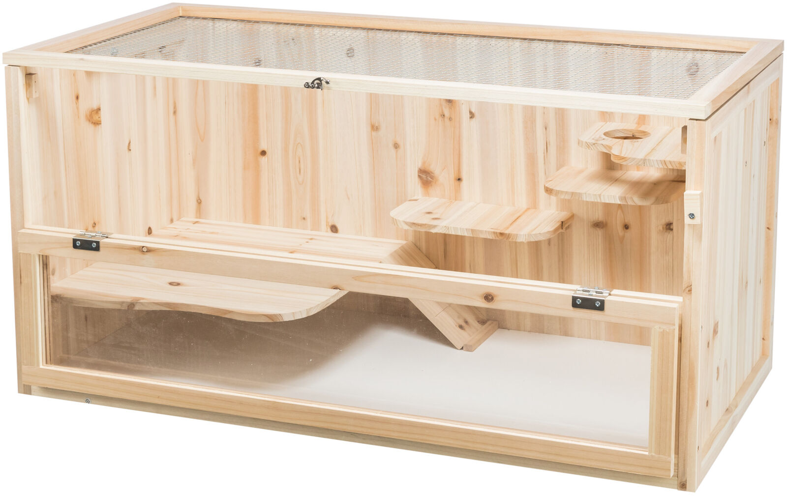 TRIXIE Nagerheim | Kleintierkäfig aus Holz – 100 × 50 × 50 cm