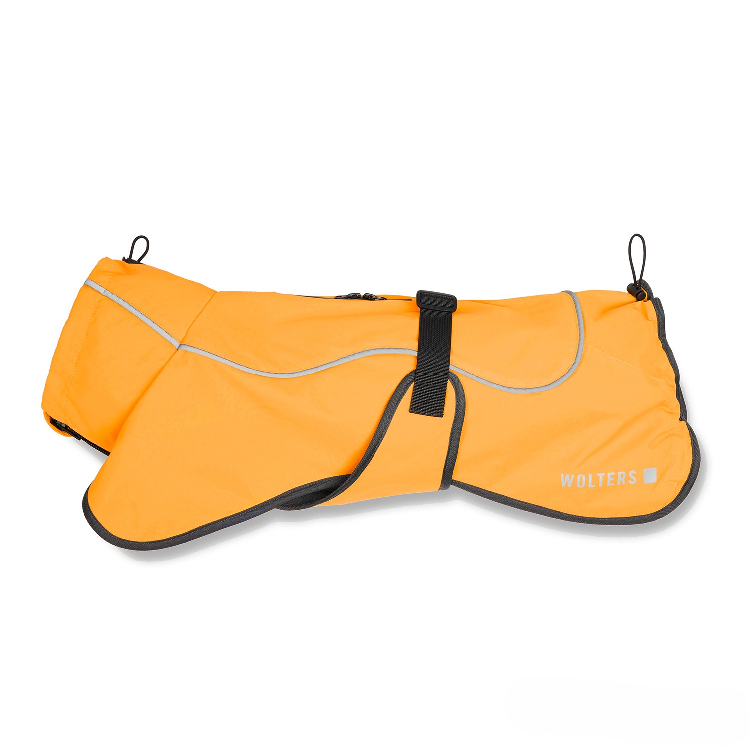 Wolters Hundejacke Cape Drizzle | Ganzjahresjacke für Hunde in der Farbe Orange | Größe 28 (Rückenlänge 27 - 29 cm)