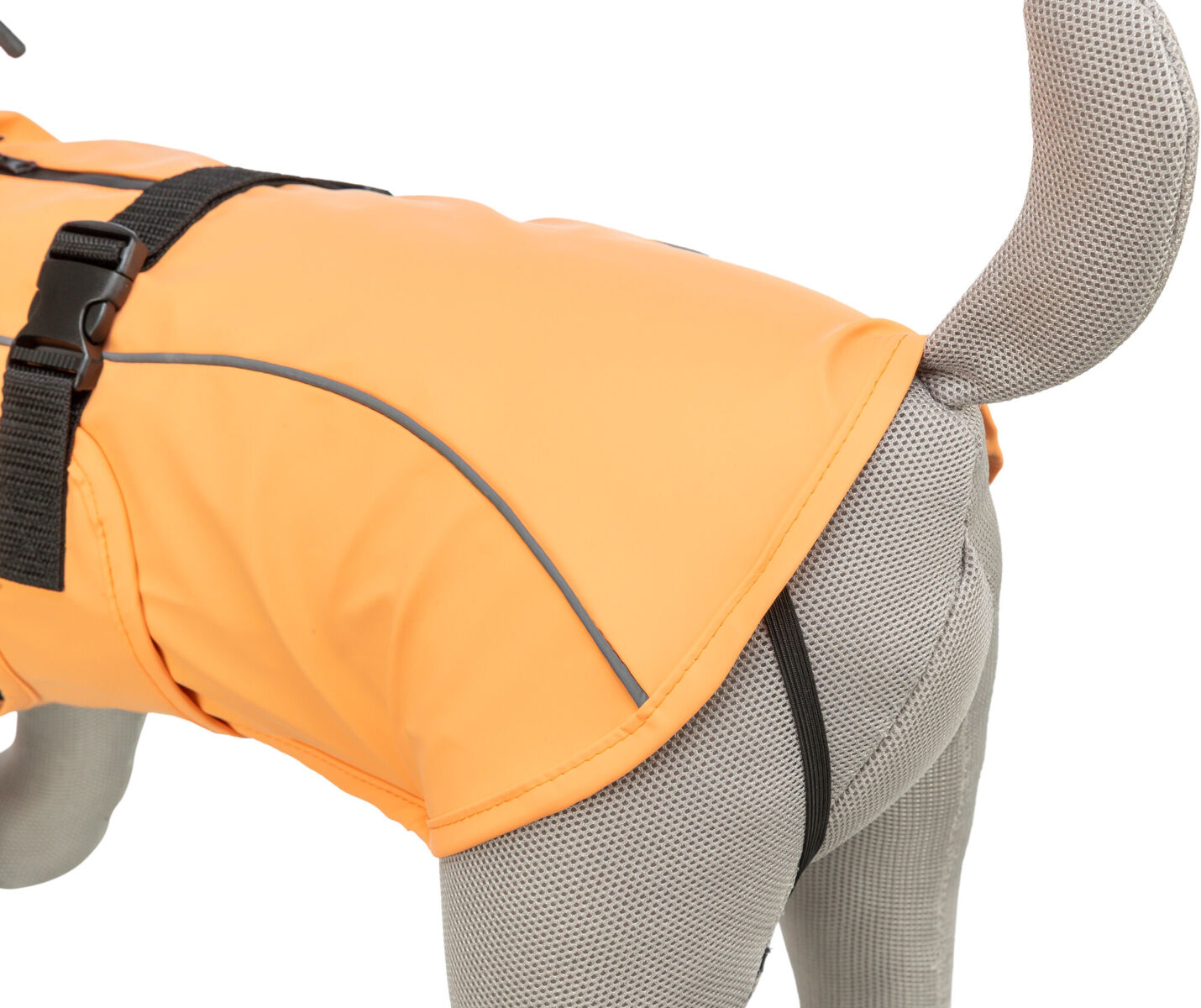 TRIXIE Regenmantel Vimy | Friesennerz für Hunde – Schutz vor Wind und Regen | Farbe Orange S 40 cm Rückenlänge