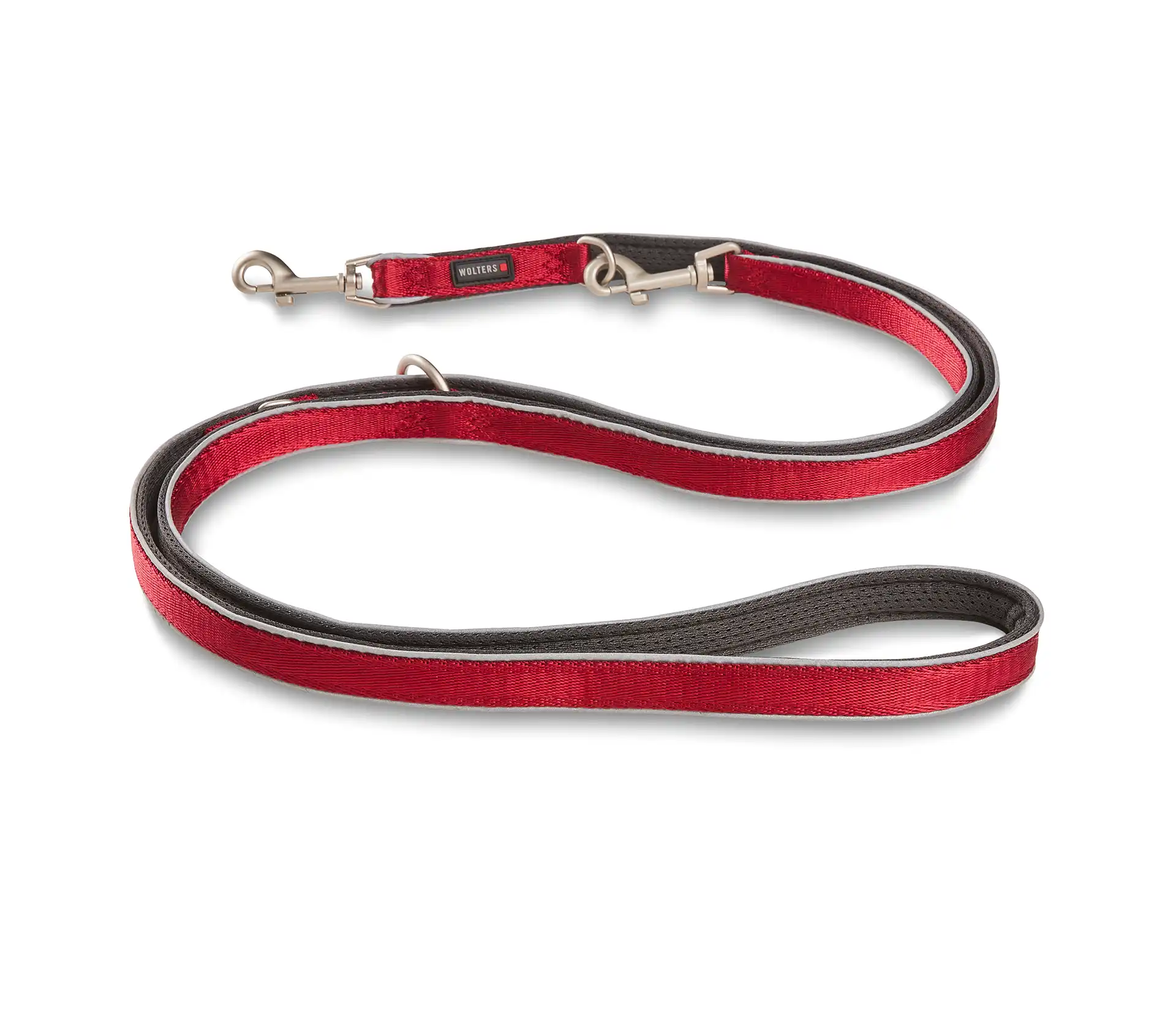 Wolters Active Pro Comfort Führleine | Farbe Rot-Anthrazit | Größe XL - 200 cm x 30 mm