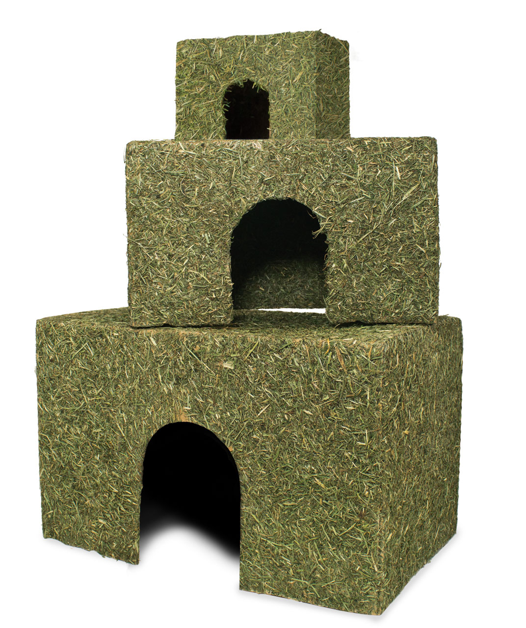 JR FARM Heu-Haus Mittel – natürlicher Rückzugsort und Knabberspaß für Degus oder Ratten, Größe 15 × 9 × 10 cm - 50 g