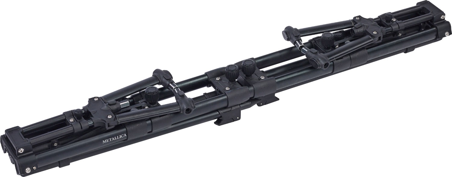 Balzer Metallica Rod Pod mit Tasche und Quick Stop Adaptern | Rutenhalter Karpfenangeln