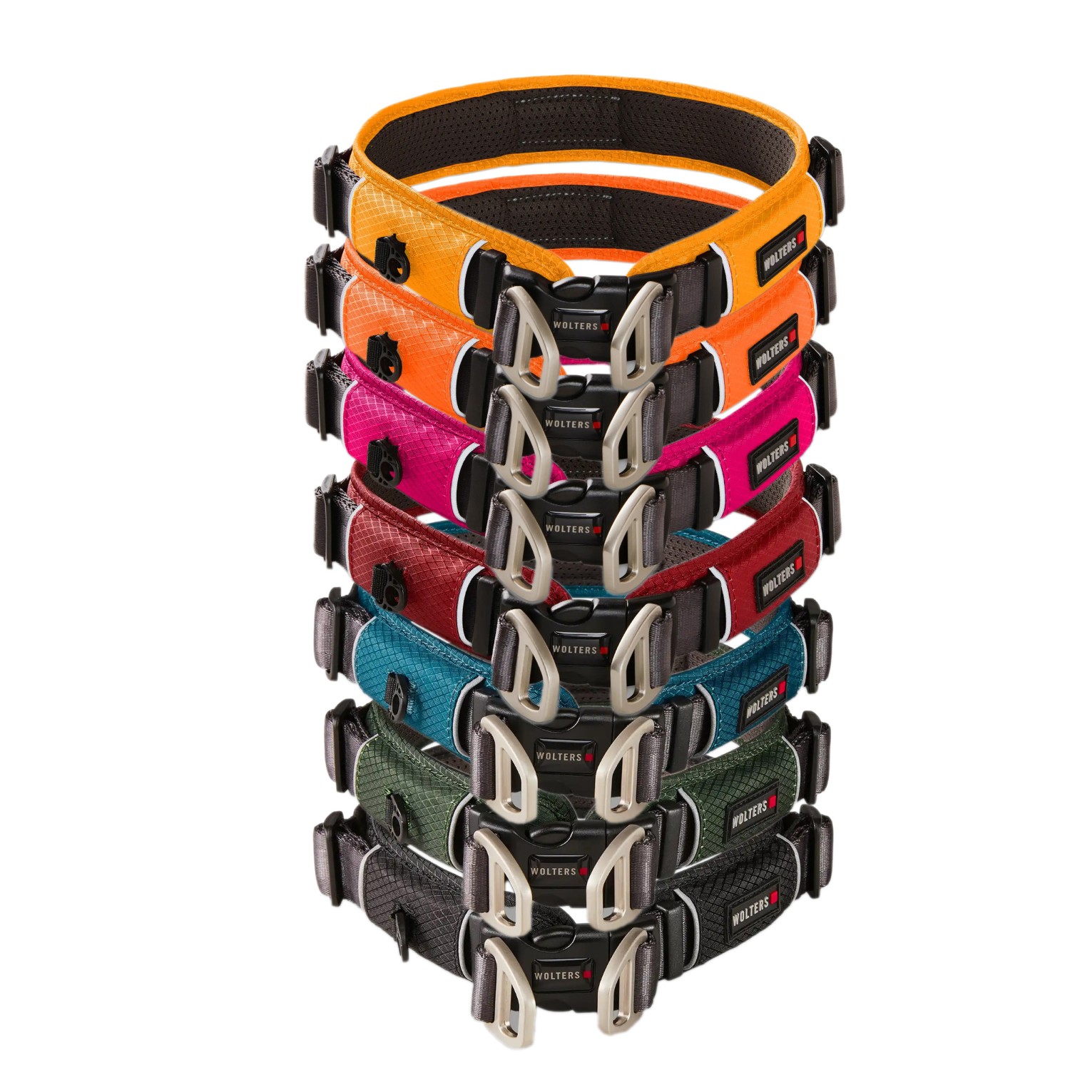 Wolters Active Pro Comfort Halsband | Magenta-Anthrazit | Hundehalsband mit Zugbegrenzung | Gr. 1 (35-40 cm x 30 mm)