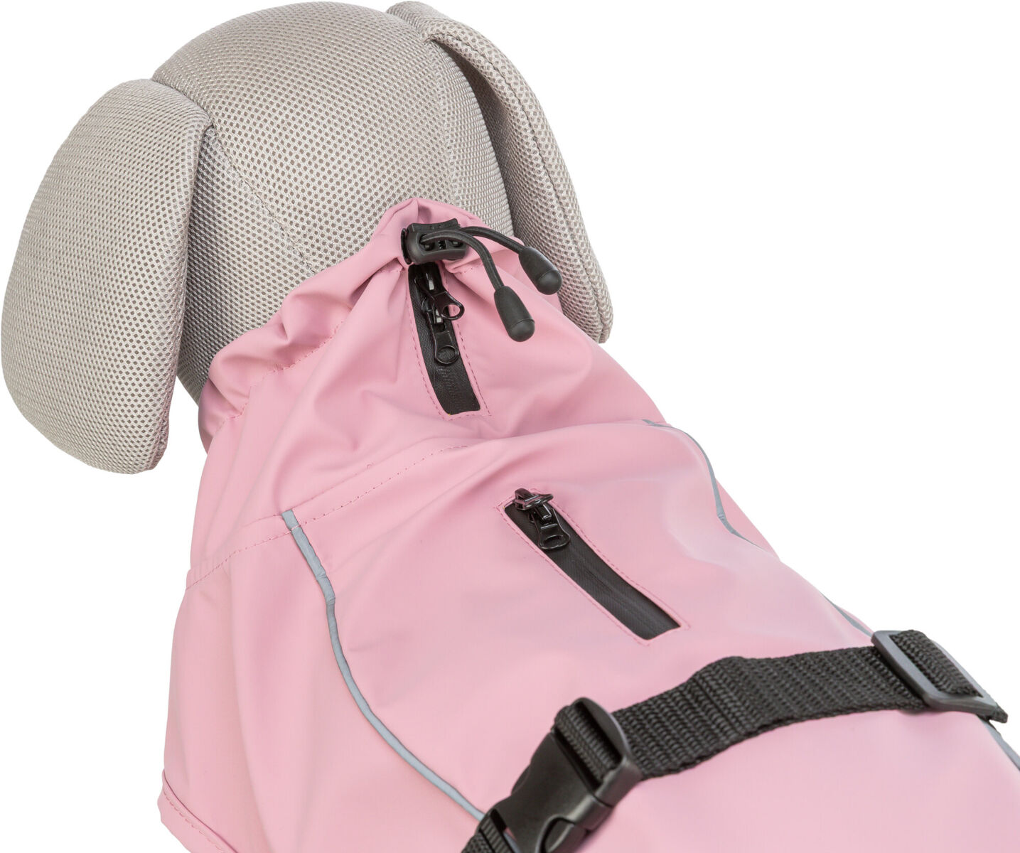 TRIXIE Regenmantel Vimy | Friesennerz für Hunde – Schutz vor Wind und Regen | Farbe Pink - Gr. S 40 cm Rückenlänge