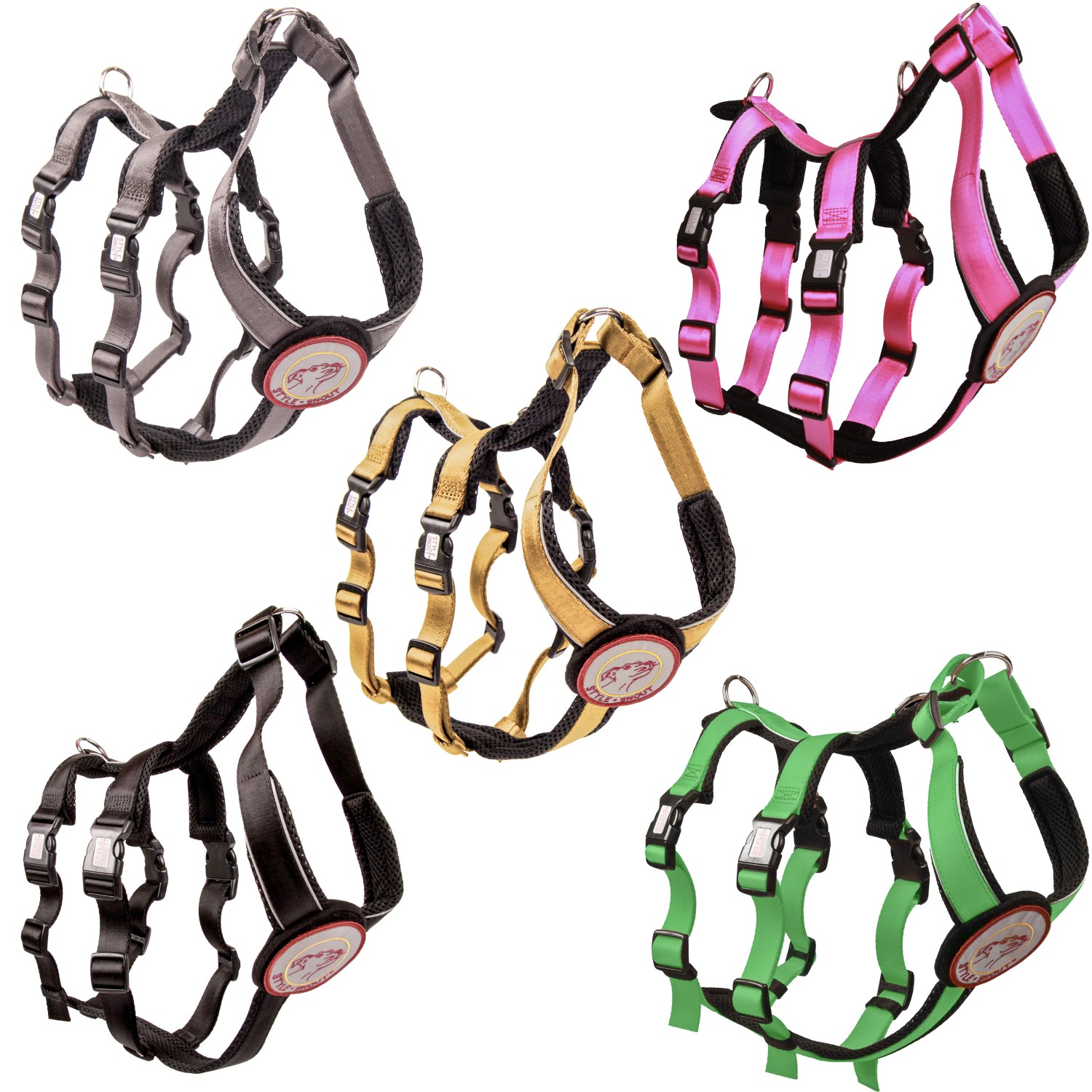 StyleSnout® Patch&Safe Brustgeschirr | Sicherheits-/No-Escape-Geschirr