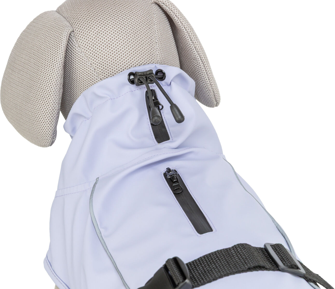 TRIXIE Regenmantel Vimy | Friesennerz für Hunde – Schutz vor Wind und Regen | Farbe Flieder - Gr. S 40 cm Rückenlänge
