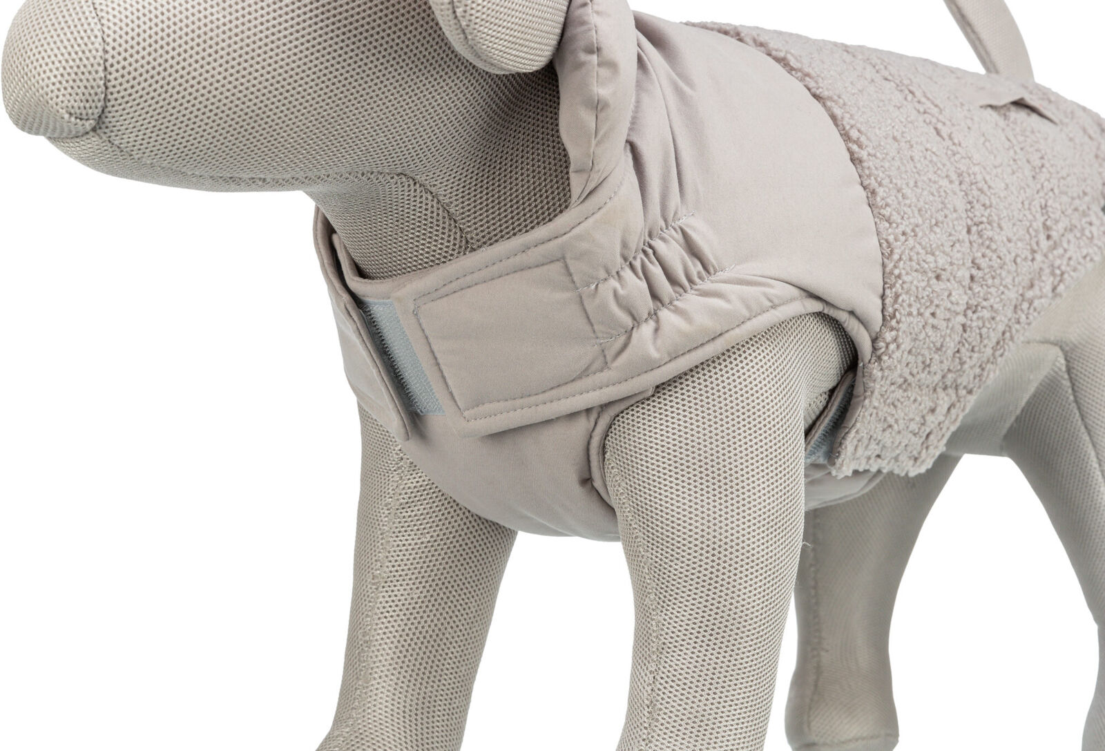 TRIXIE Wintermantel Ajou | Wintermantel für Hunde – warm, wasserdicht | Farbe Grau - Gr. S 40 cm Rückenlänge