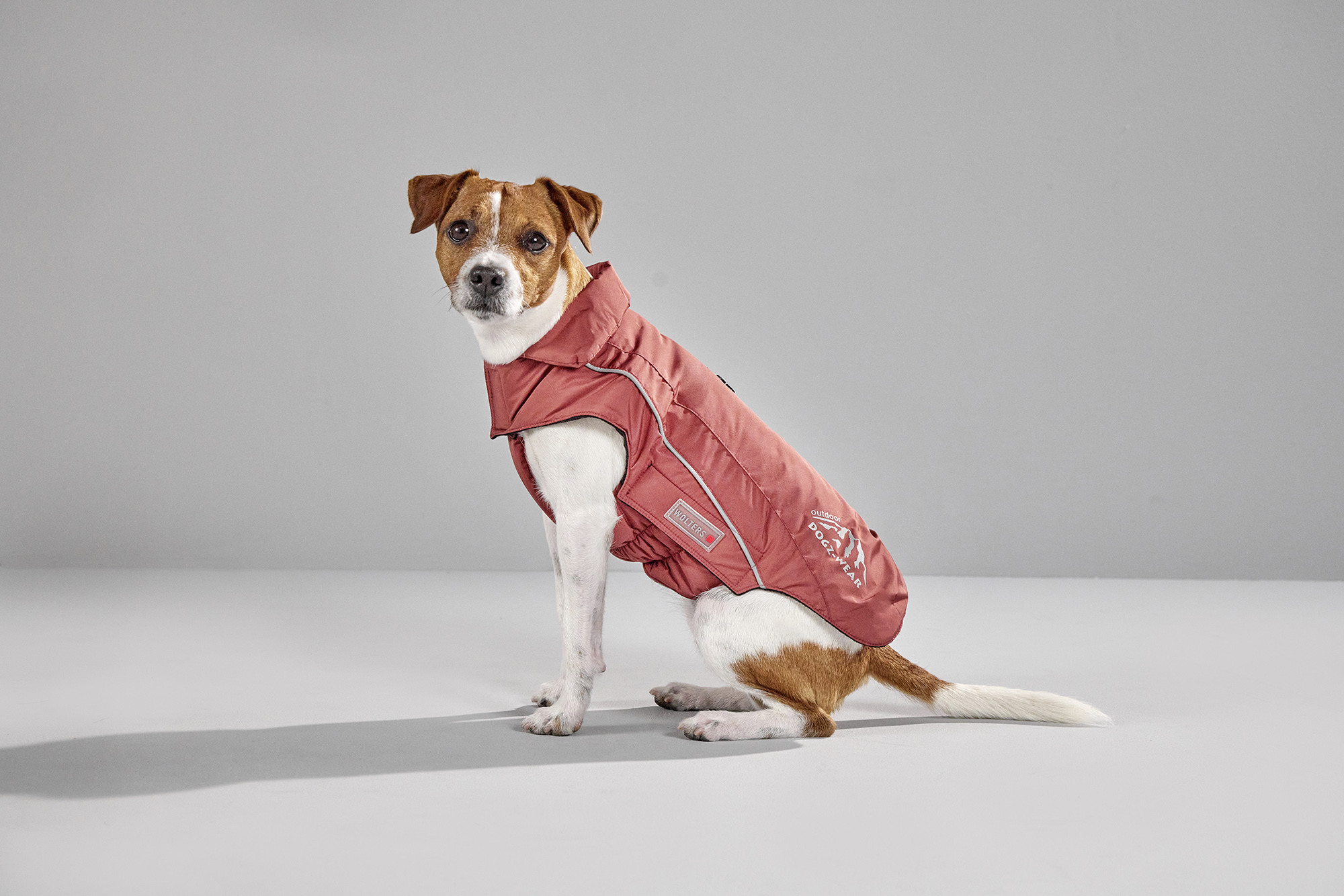 Wolters Wolters Skijacke Dogz-Wear | Wintermantel für Hunde | Farbe Rostrot | Größe 28 (Rückenlänge 27 - 29 cm)