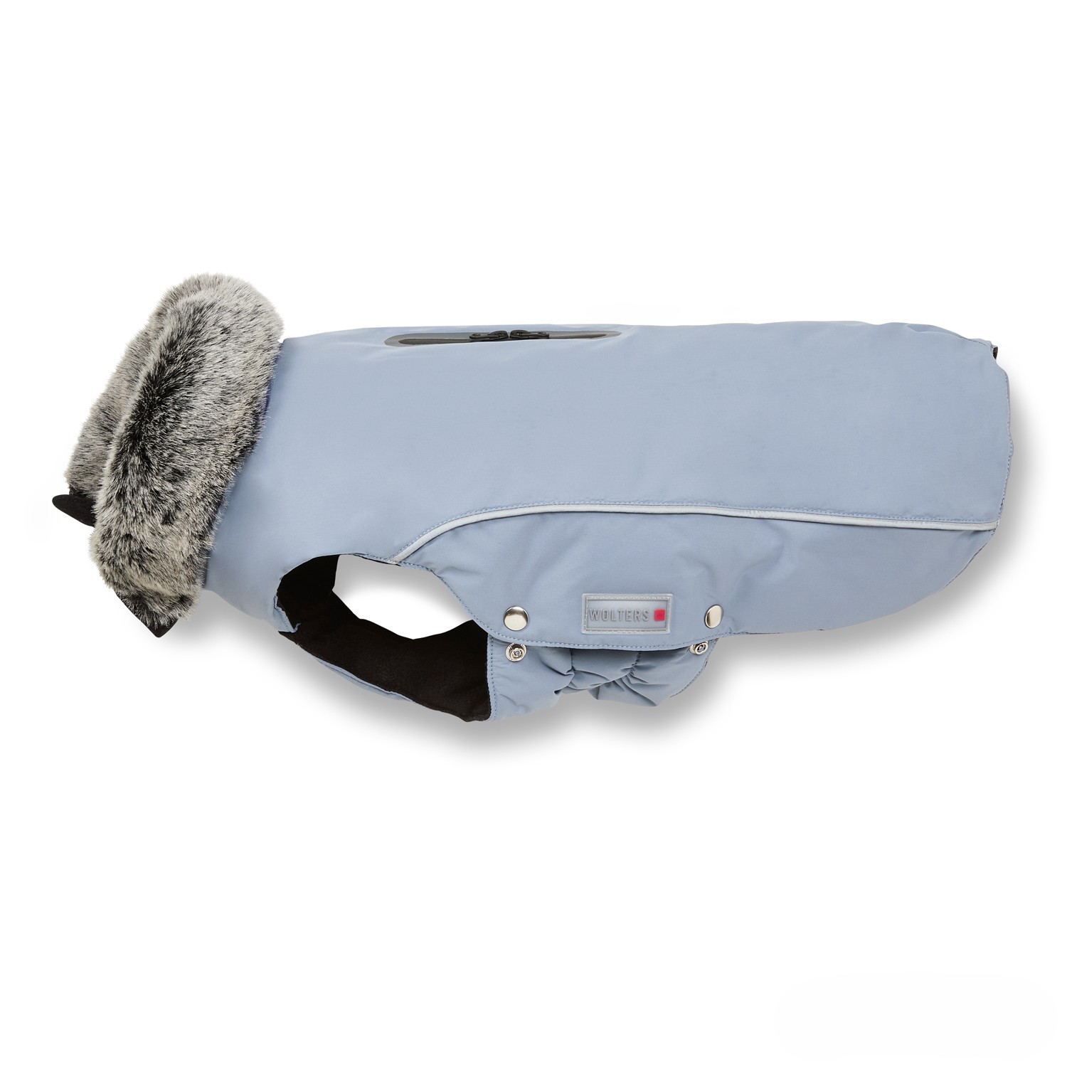 Wolters Winterjacke Amundsen | Wintermantel für Hunde – warm, wasserdicht | Farbe Blau | Gr. 20 (Rückenlänge 19 - 21 cm)