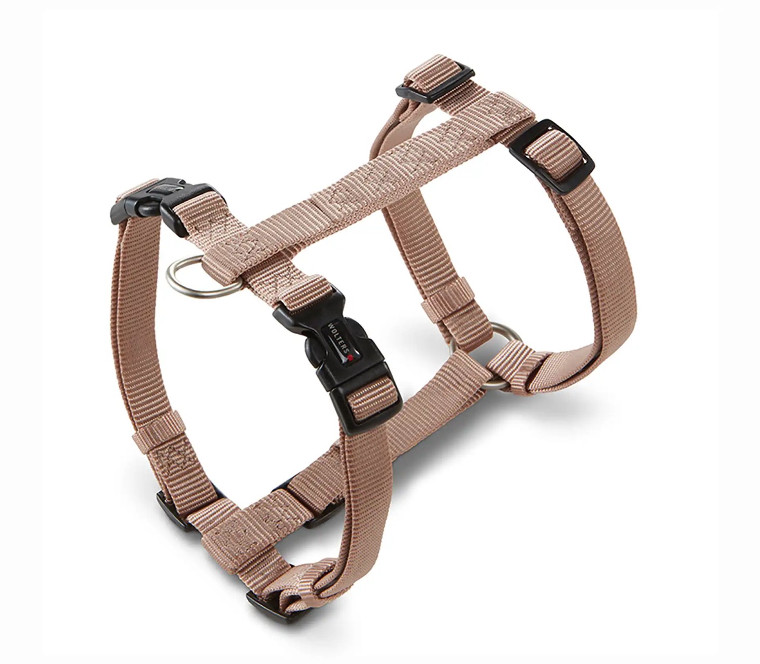 WOLTERS Professional Hundegeschirr | verstellbares Nylon-Geschirr für Hunde | Champagner - Gr. XS  (Brustumfang 25-35 cm, Breite 10 mm)