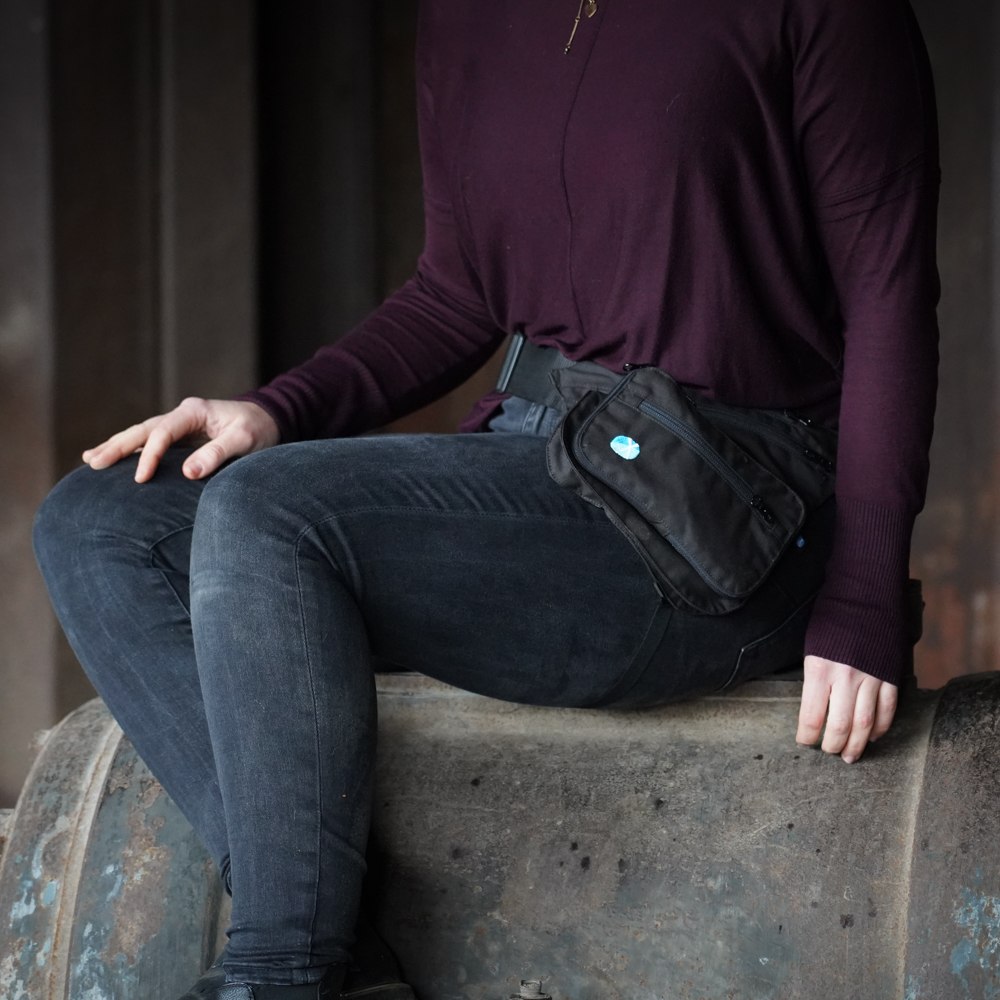 Annyx Sidebag Schwarz | Leckerchentasche für Hundetraining, Hundesport & Spaziergänge