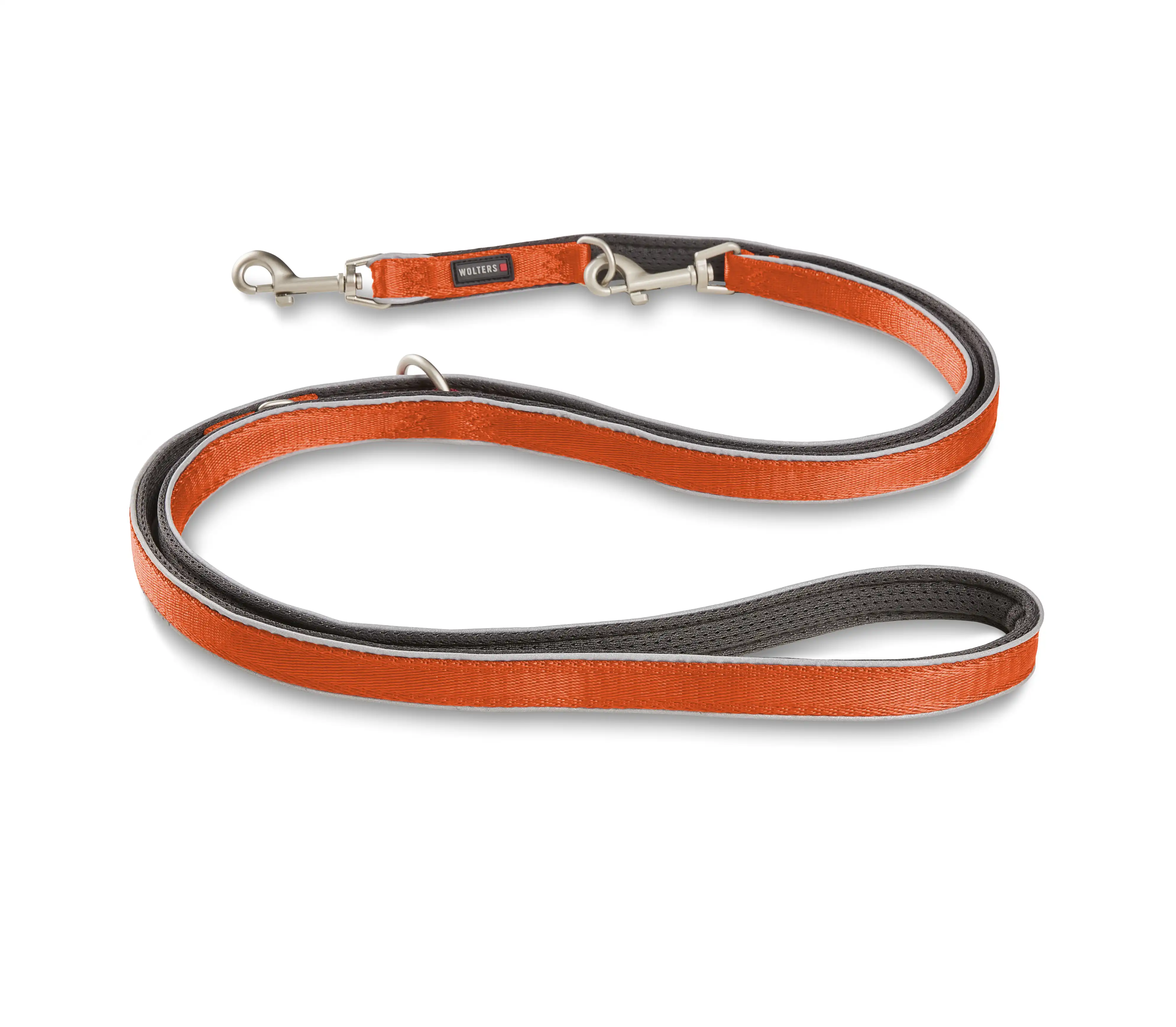 Wolters Active Pro Comfort Führleine | Farbe Rotorange -Anthrazit | Größe XL - 200 cm x 30 mm