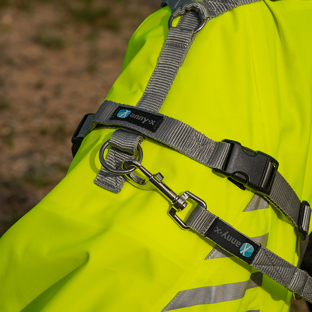 Anny·X Führleine Bolt Protect Leuchtgelb | verstellbare Hundeleine Middle Länge 1,75 m | gepolsterte Leine mit Bolzenkarabiner