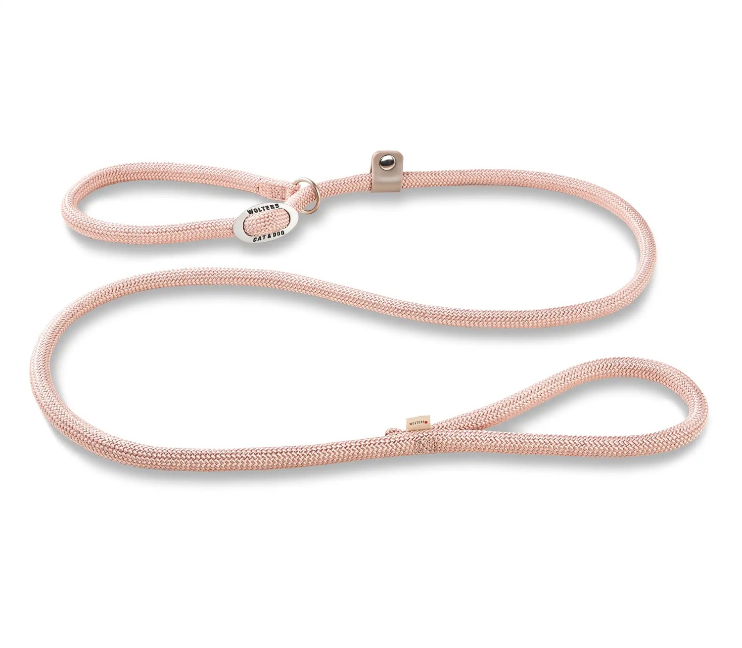 Wolters K2-Tauprogramm Moxonleine Sepia Rosa | Kombination aus Führleine und Halsband | Länge 180 cm x 0,9 cm