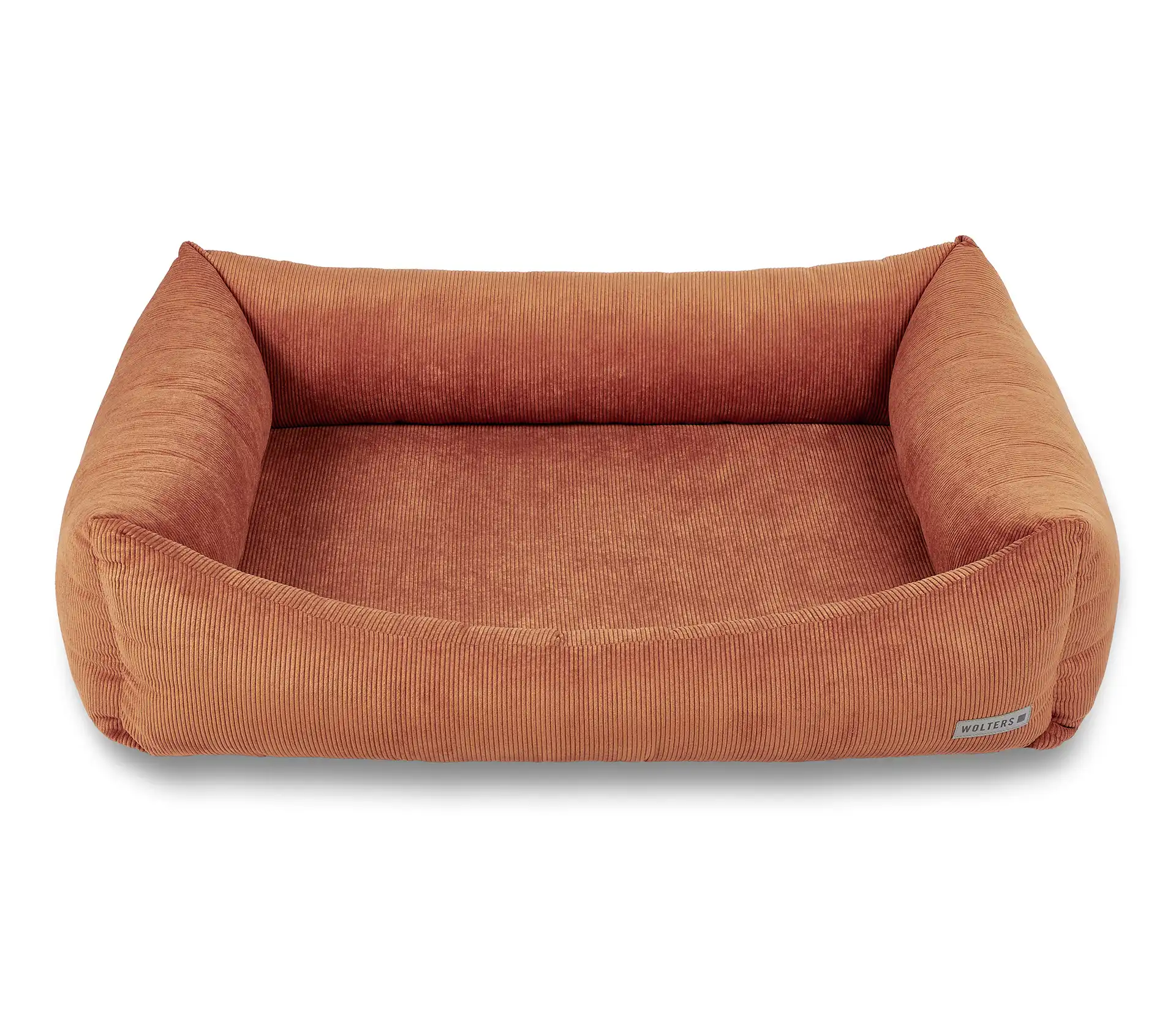 Wolters Hundeschlafplatz Fiete Cord Lounge | Größe L 100 x 78 x 24 cm | Umber