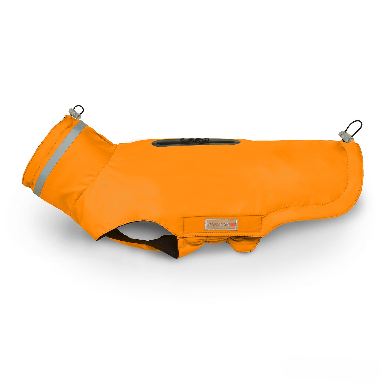 Wolters Outdoorjacke Modern Classic | Hundejacke die perfekt schützt bei Kälte und Nässe | Orange - Gr. 28 (Rückenlänge 27 - 29 cm)