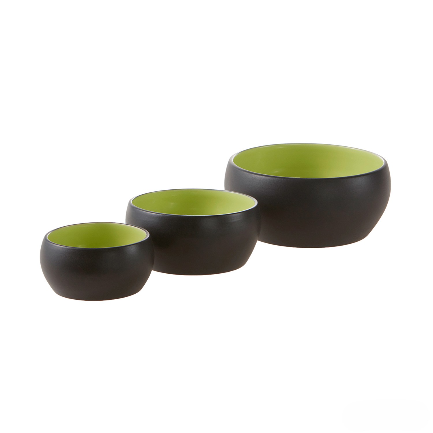 Wolters Hundenapf Diner Colour Lime-Schwarz | rutschfester Futternapf in modernem Design | Gr. S 0,25 l - Ø 11 cm x Höhe 5,5 cm