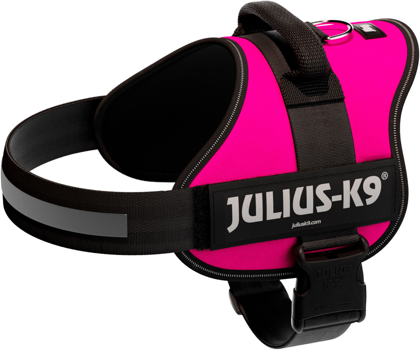 Julius-K9® Powergeschirr® | Hundegeschirr | Fuchsia Gr. 1 / L (Brustumfang 66-85 cm)