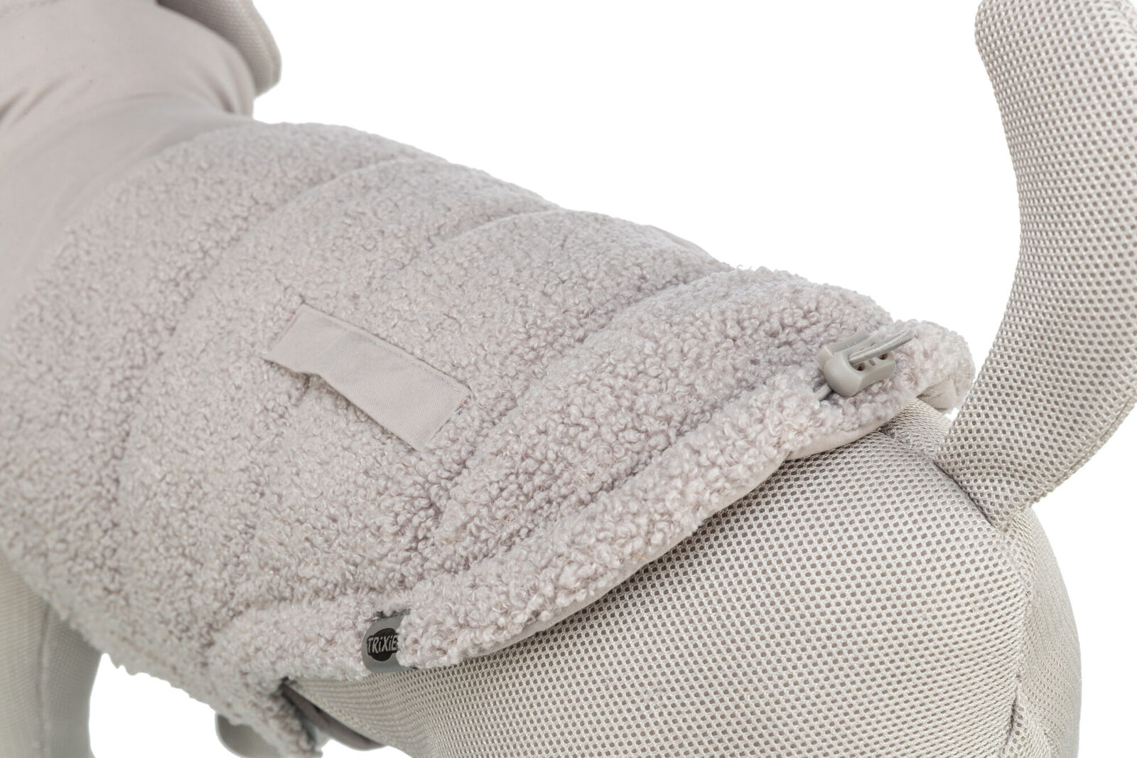 TRIXIE Wintermantel Ajou | Wintermantel für Hunde – warm, wasserdicht | Farbe Grau - Gr. S 40 cm Rückenlänge