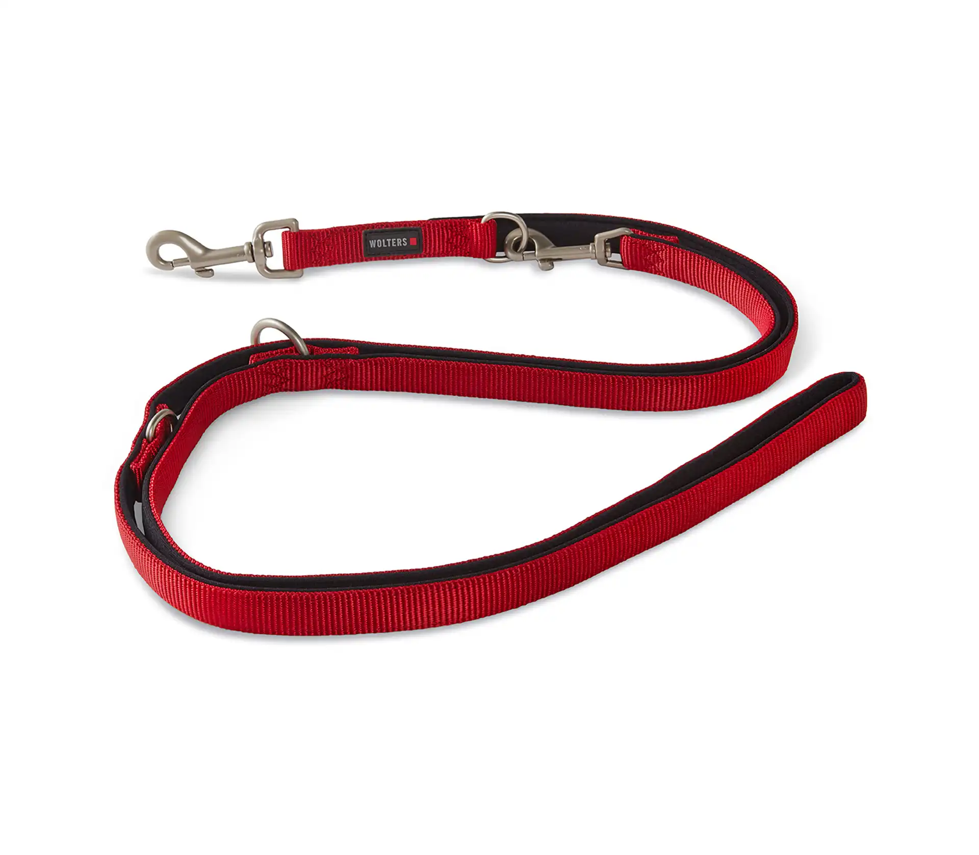 Wolters Professional Comfort Führleine | Farbe Rot-Schwarz